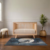 Whale Area Rug for Nursery and Kids Rooms - Midnight Marine Magic