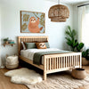Sloth Wall Art for Nursery, Playroom or Kids Bedrooms - Playful Jungle Animal Decor - Hangin' Around