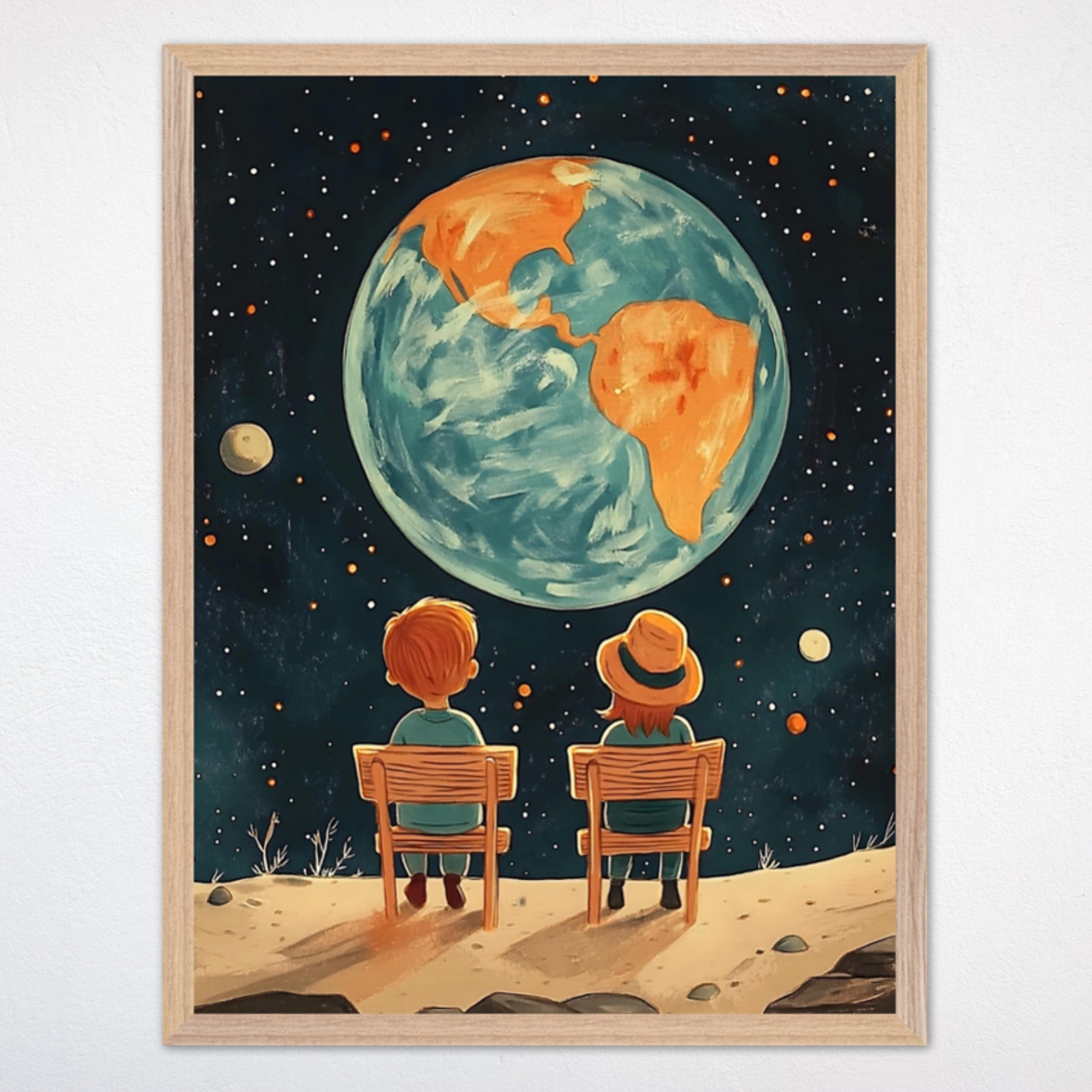 Space Wall Decor for Kids and Nursery Rooms - Stargazing Souls