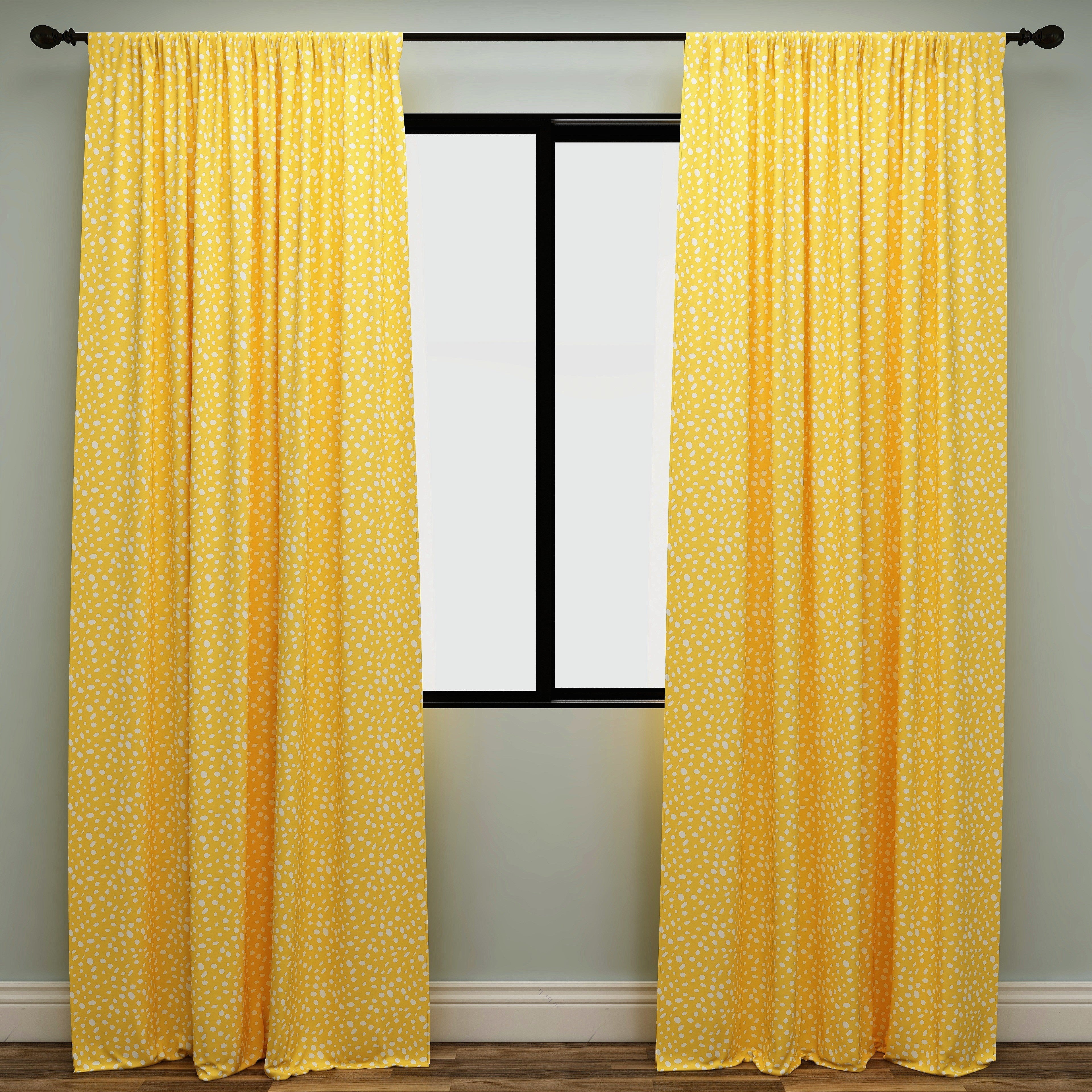 Tali Spice Yellow Kids Curtains