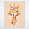 Magical Unicorn Wall Art for Nursery, Playroom or Kids Bedrooms - Pastel Rainbow Decor - Twinkle Horn