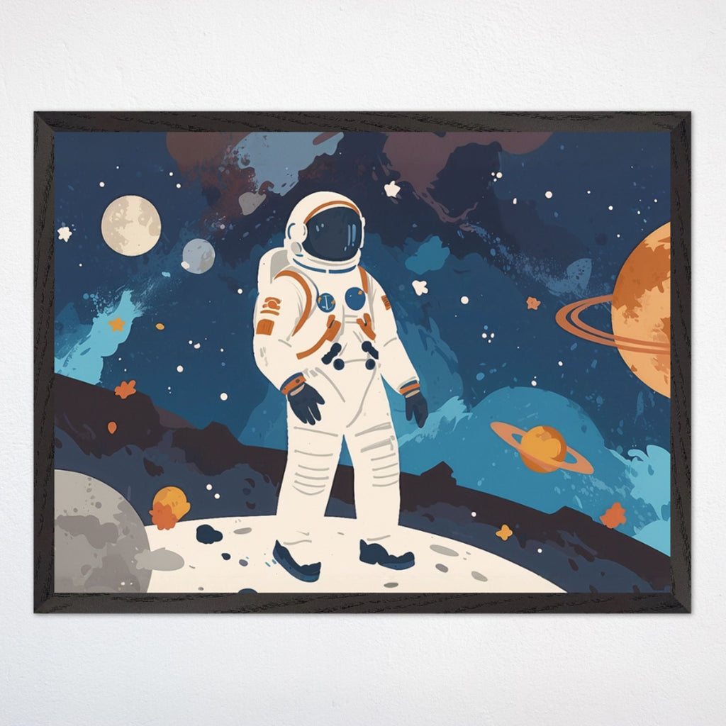 Space Wall Art for Kids and Baby Rooms - Cosmic Stroll