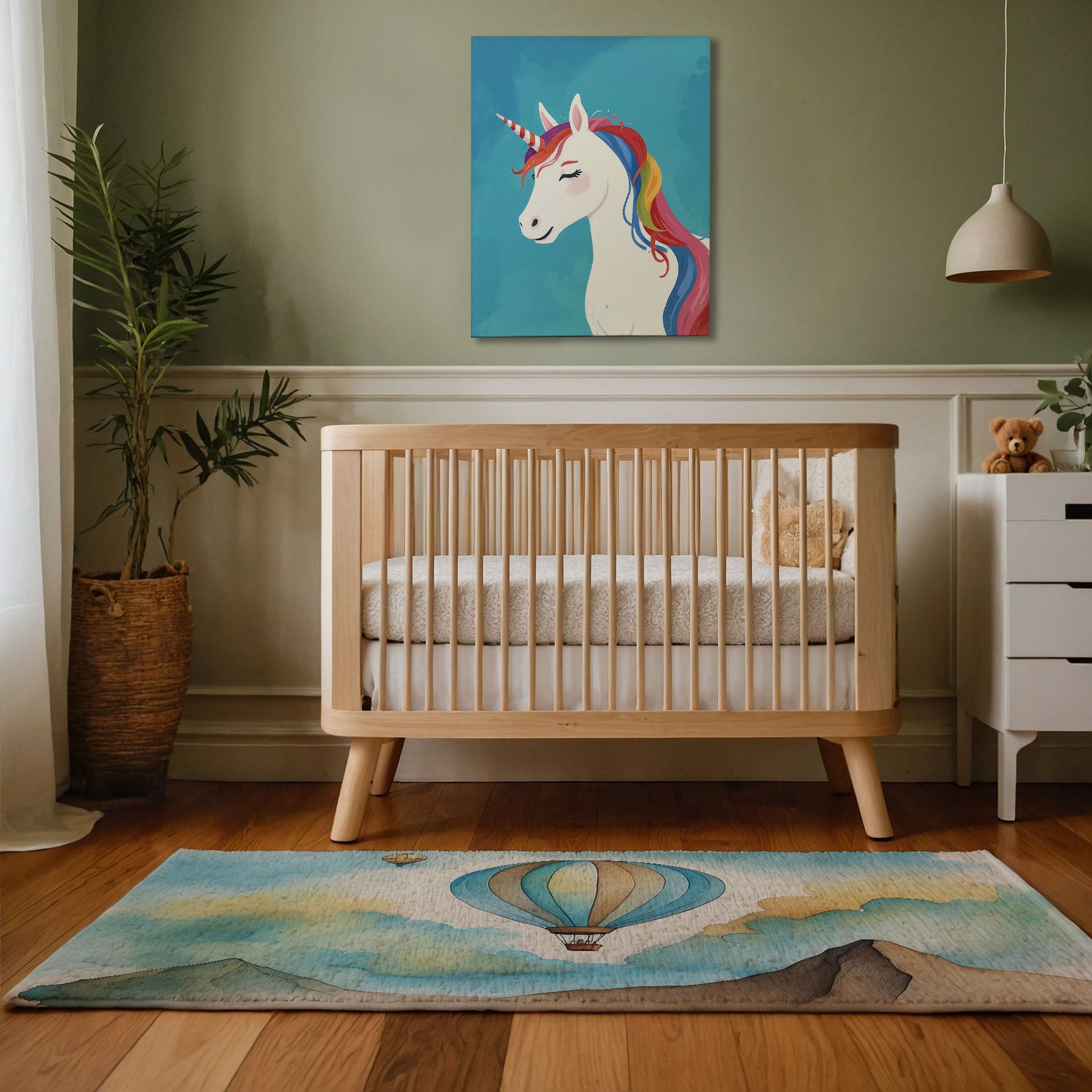 Unicorn Wall Art for Kids and Baby Rooms - Candy Horn