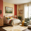 Wildflower Wall Art for Nursery, Playroom or Kids Bedrooms - Floral Garden with Girl, Daisy and Poppy - Whispering Petals