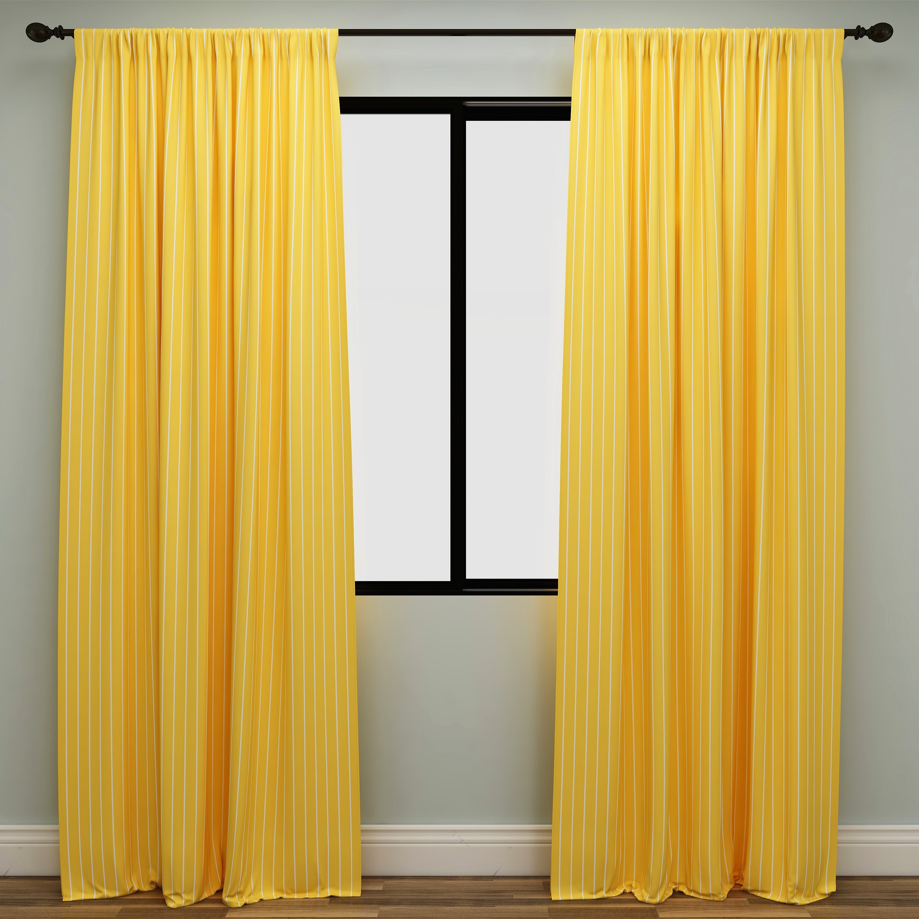 Windridge Spice Yellow Kids Curtains