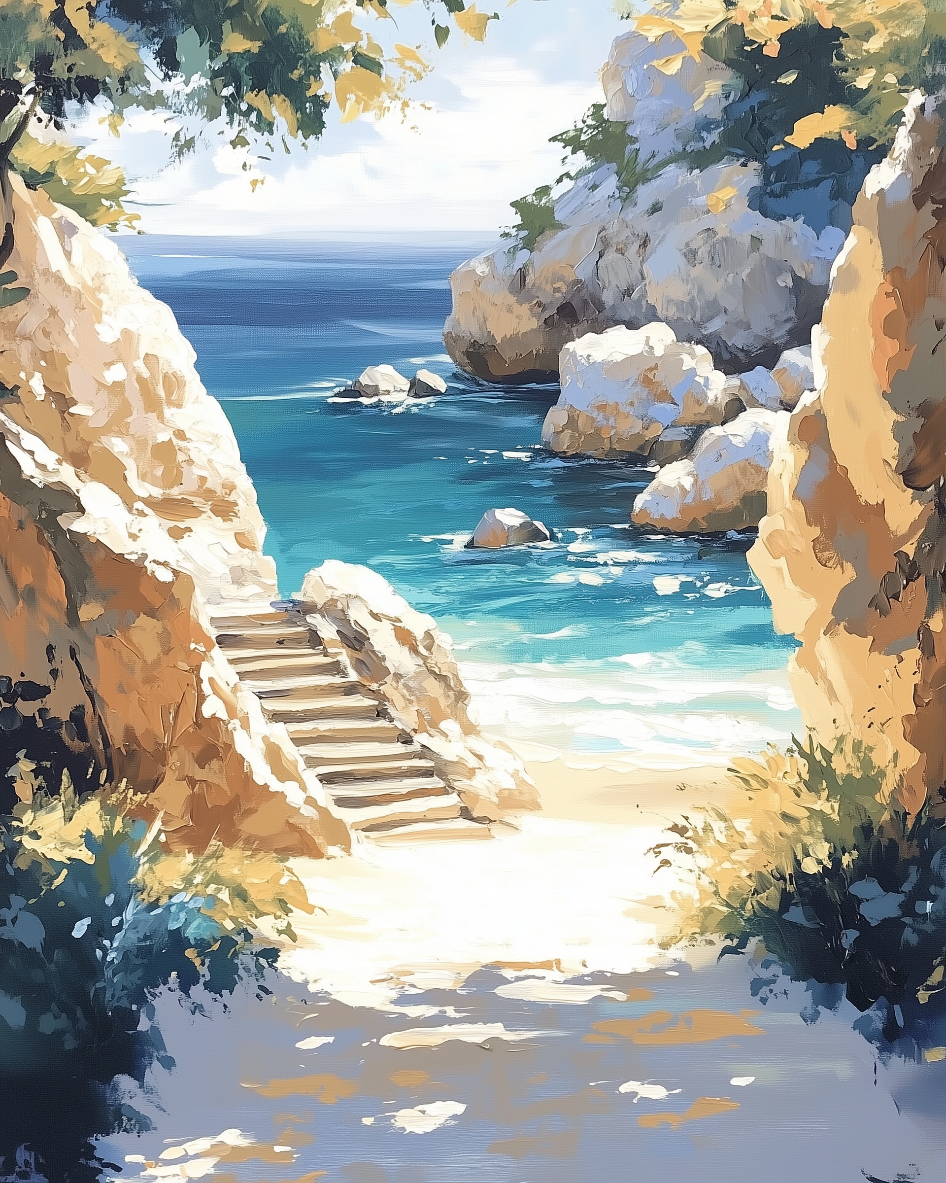 Coastal Solace - Beach Wall Art for Living Room, Bedroom or Office