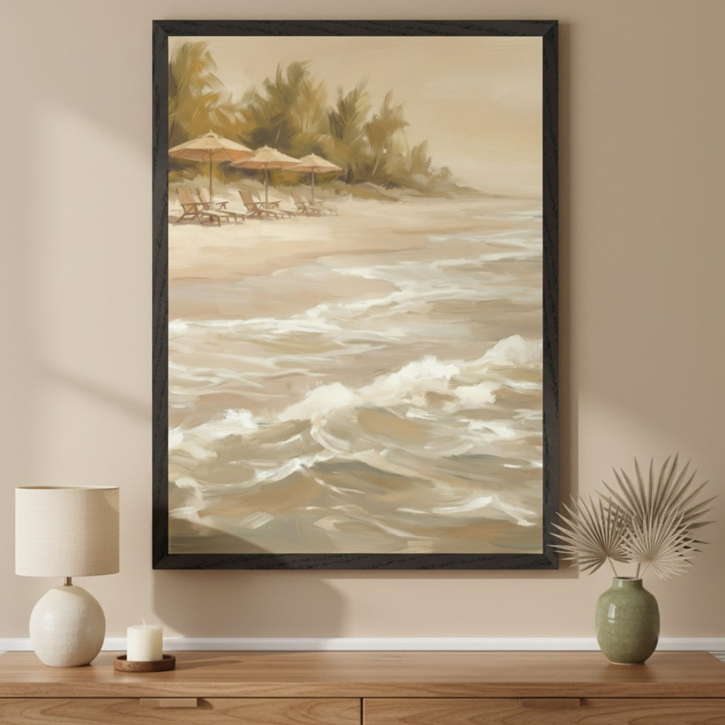 Washed Ashore Dreams - Beach Framed Wall Art for Living Room, Bedroom or Office