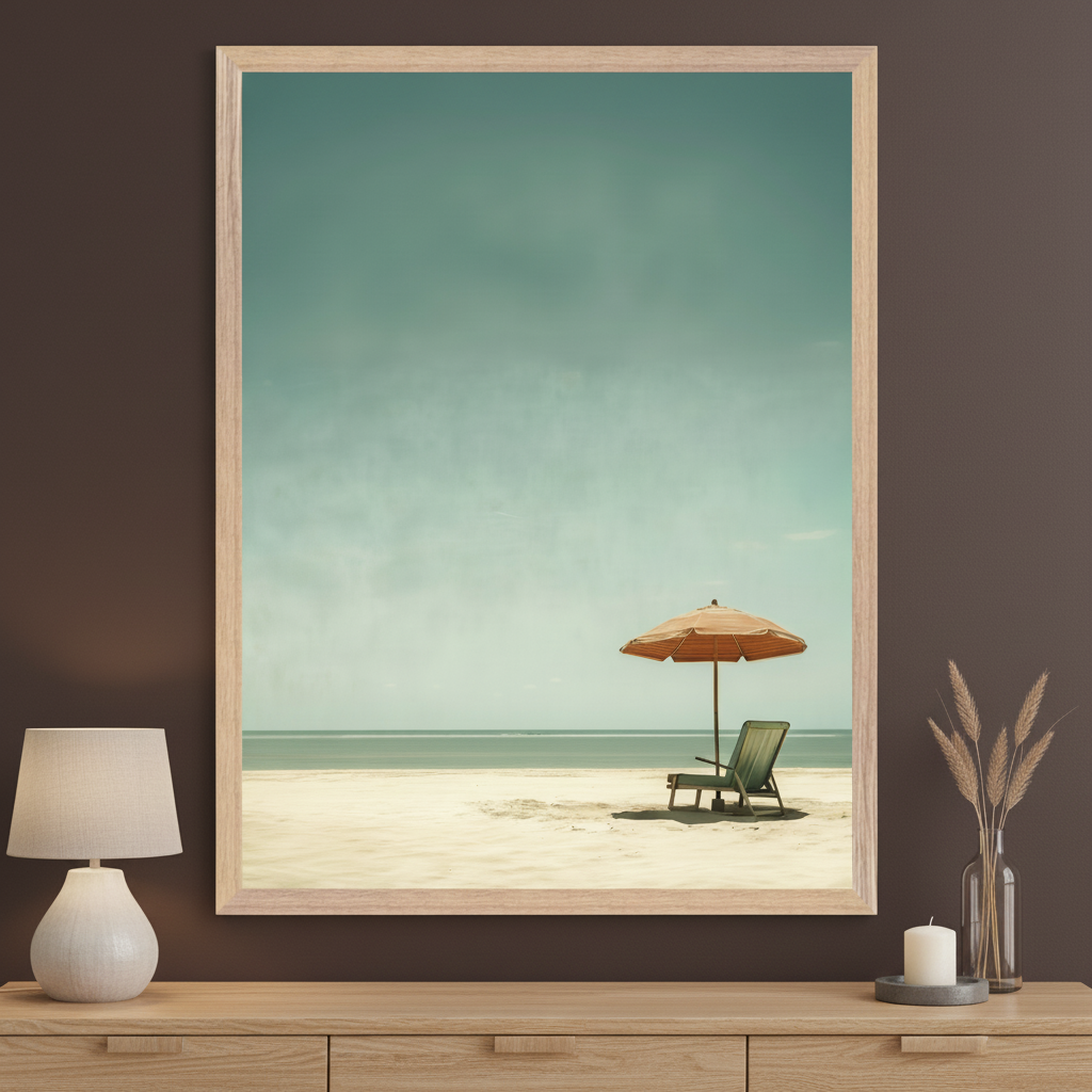 Beachside Calm - Beach Framed Wall Art for Living Room, Bedroom or Office