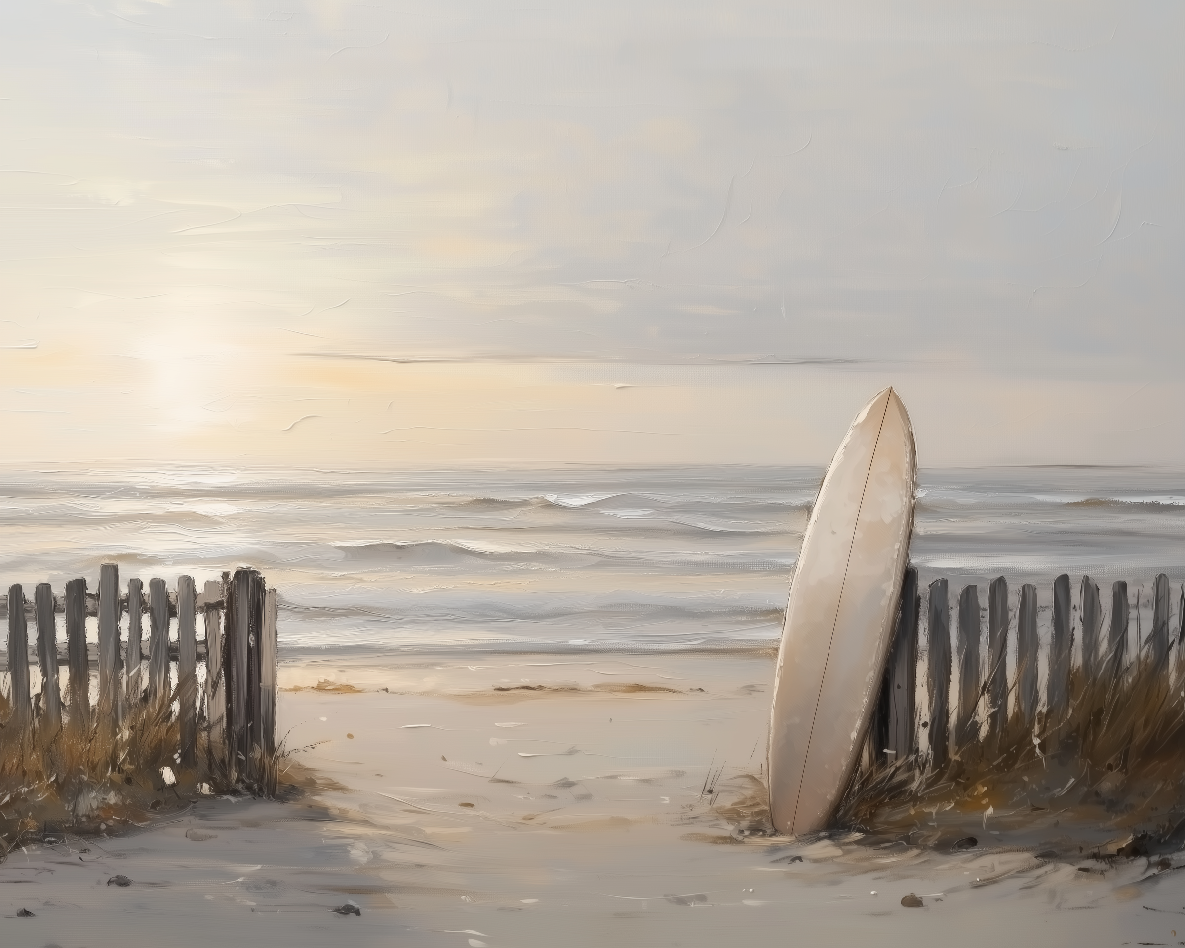 Seaside Solace - Beach Framed Wall Art for Living Room, Bedroom or Office