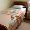 Bear personalized blanket for babies and kids - Beary Fast