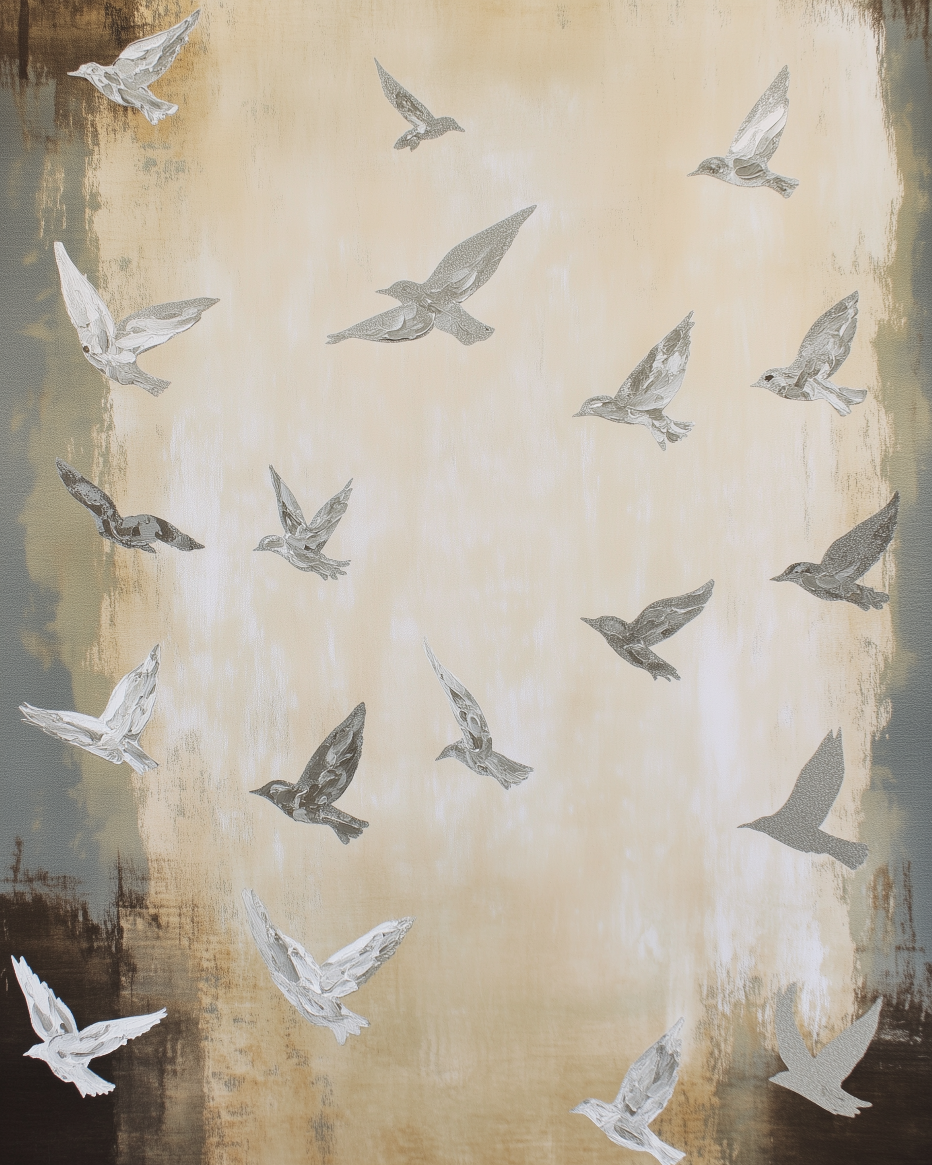 Wings of Grace - Birds Wall Art for Living Room, Bedroom or Office