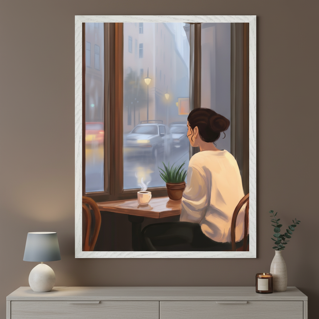 Quiet Reflection - Cafe Wall Art for Living Room, Bedroom or Office