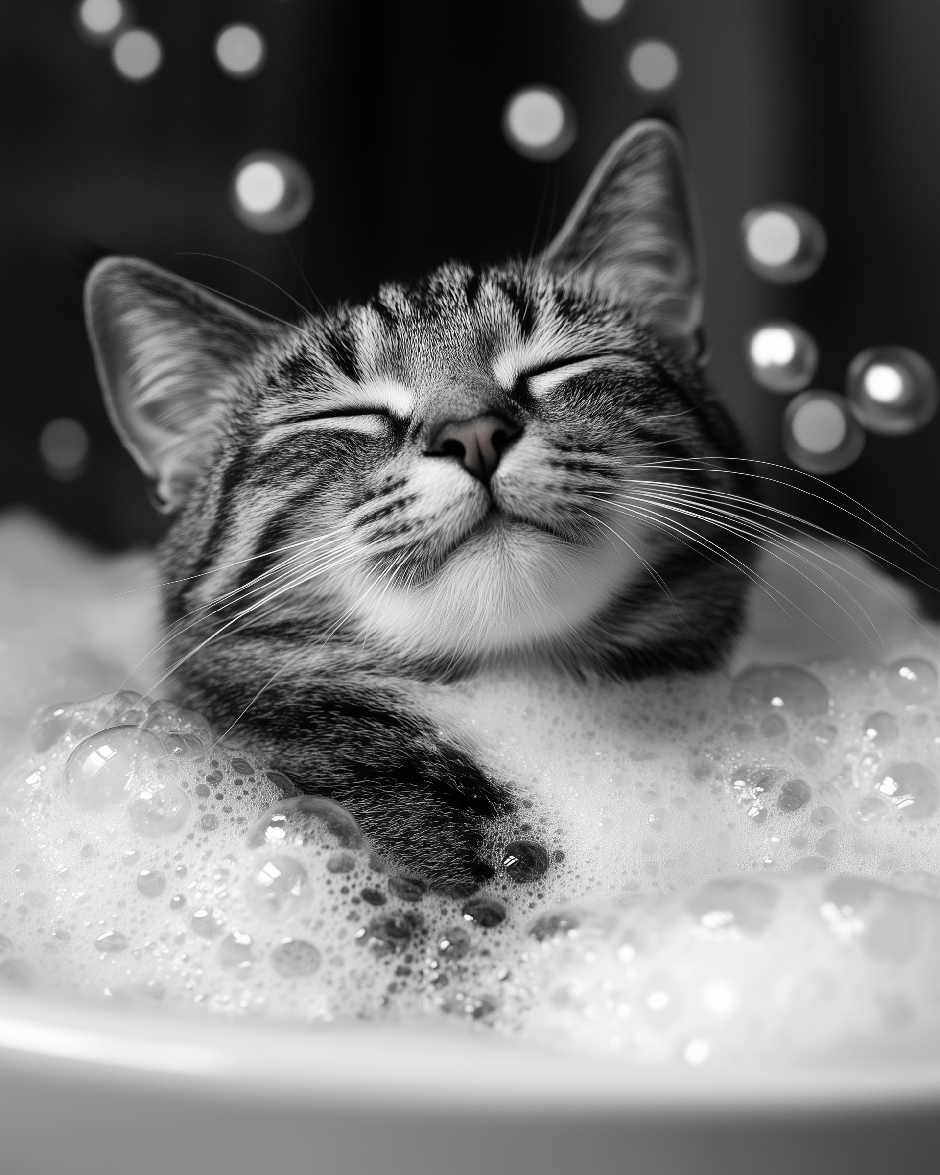 Whiskered Calm - Cat Framed Wall Art for Living Room, Bedroom or Office