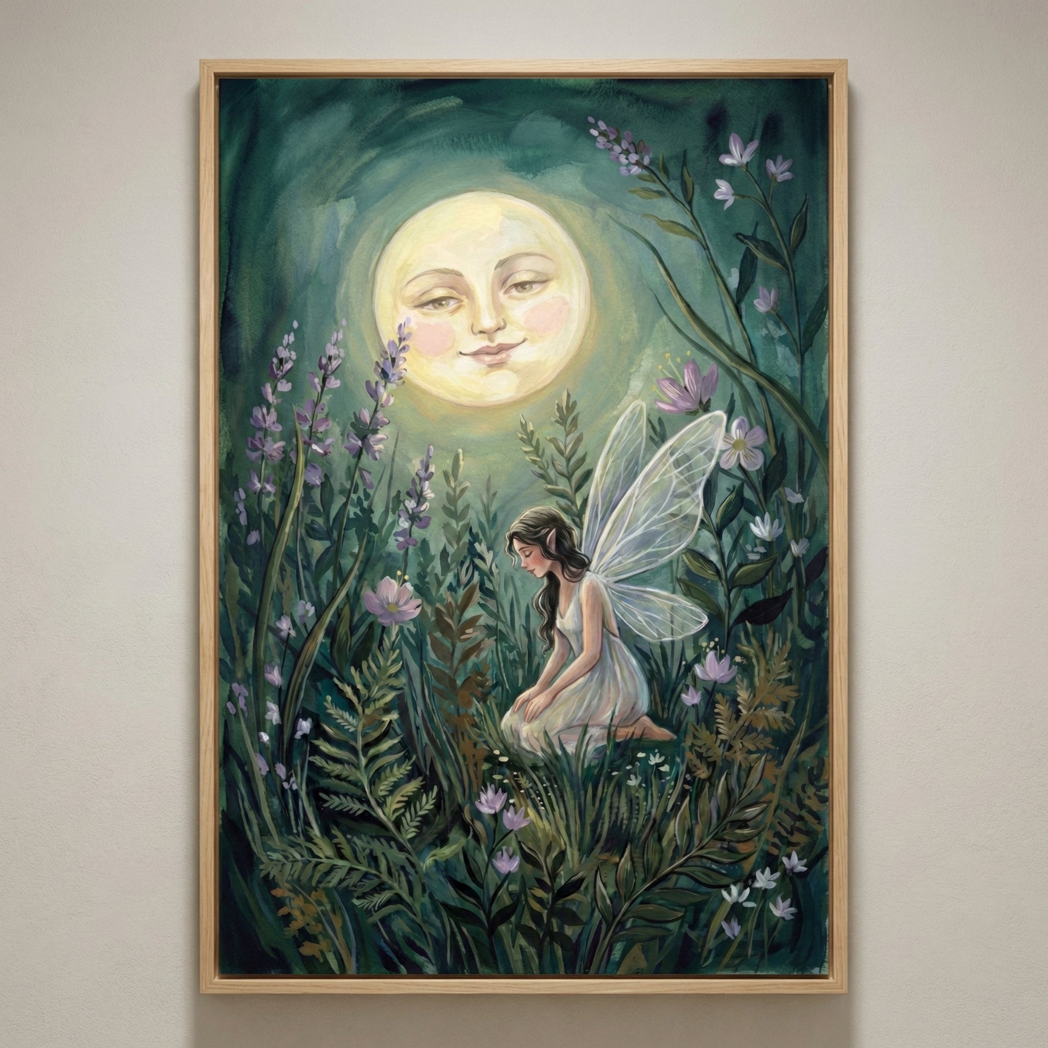 Fairy Garden Whispers - Fairy Framed Wall Art for Nursery, Playroom or Kids Bedrooms