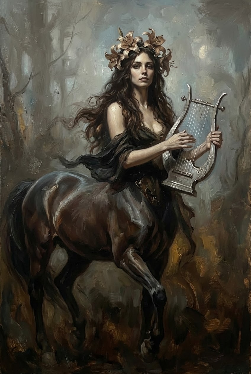 Sylvan Lyrist - Centaur Framed Wall Art for Living Room, Bedroom or Office