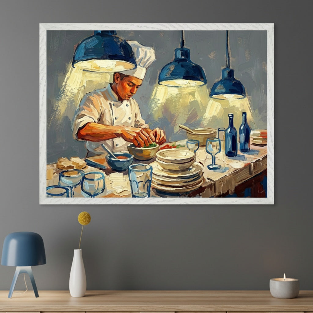 Culinary Craft - Chef Framed Wall Art for Living Room, Bedroom or Office