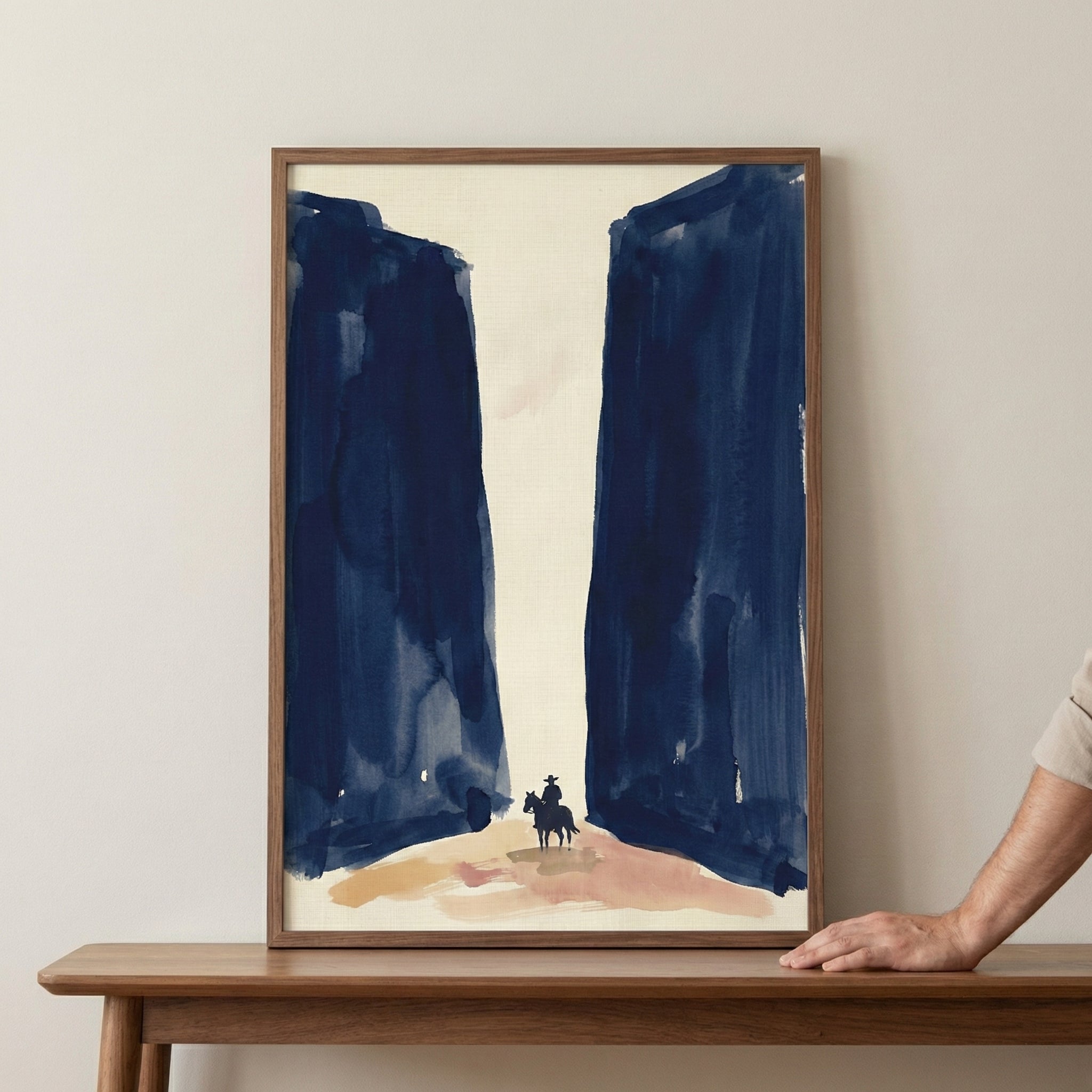 Ancient Passage - Western Framed Wall Art for Living Room, Bedroom or Office