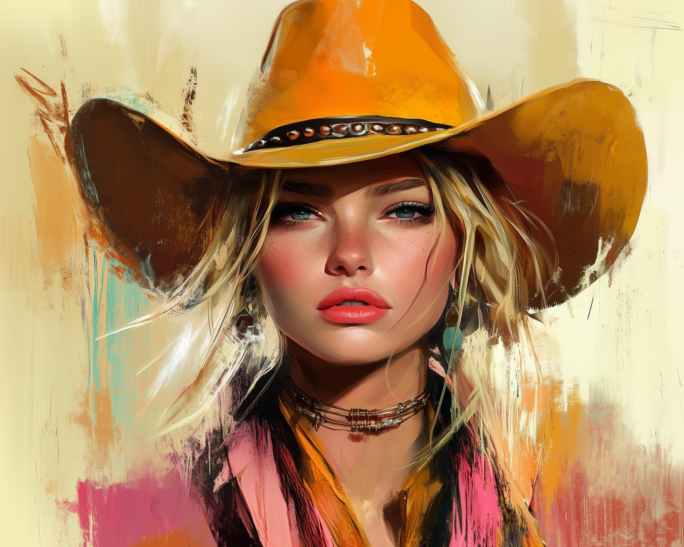 Sovereign Gaze - Cowgirl Framed Wall Art for Living Room, Bedroom or Office