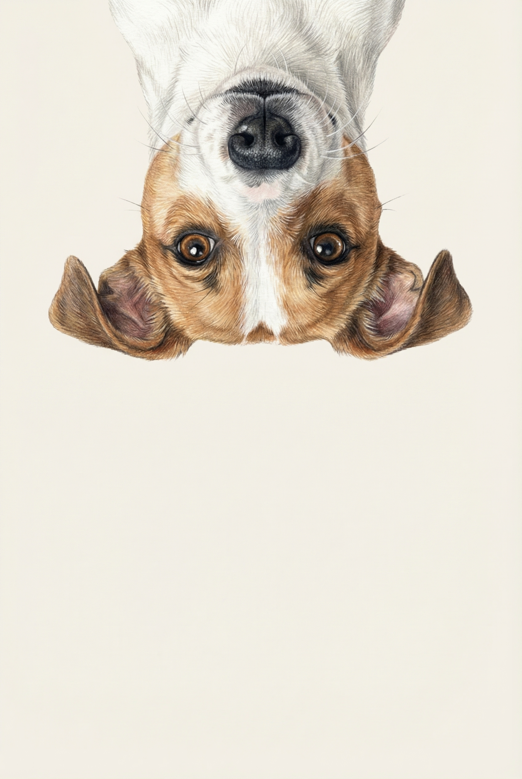 Curious Jack Russell Terrier Wall Art - Curious Peeking Canine