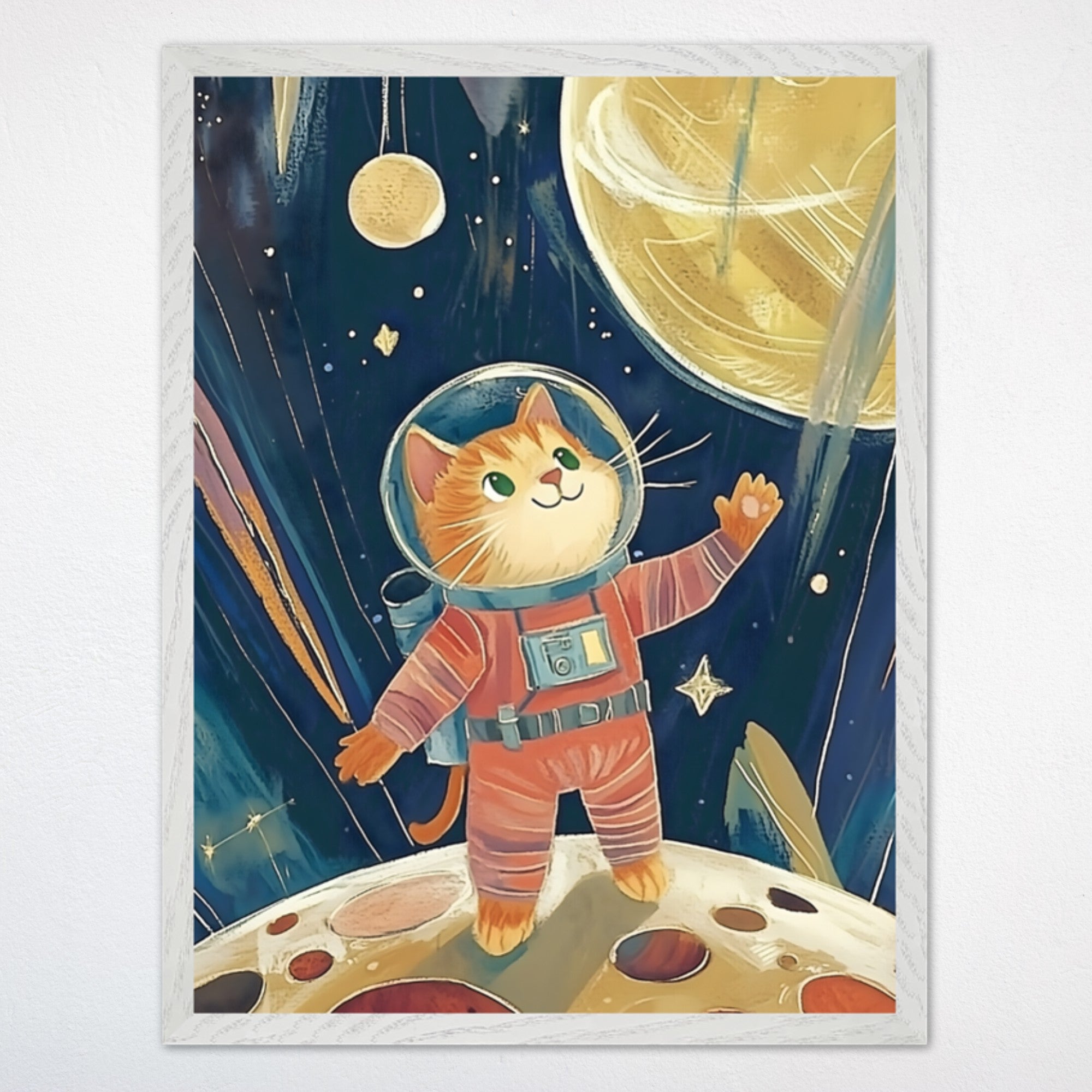 Space Wall Decor for Nursery and Kids Rooms - Astro Paws