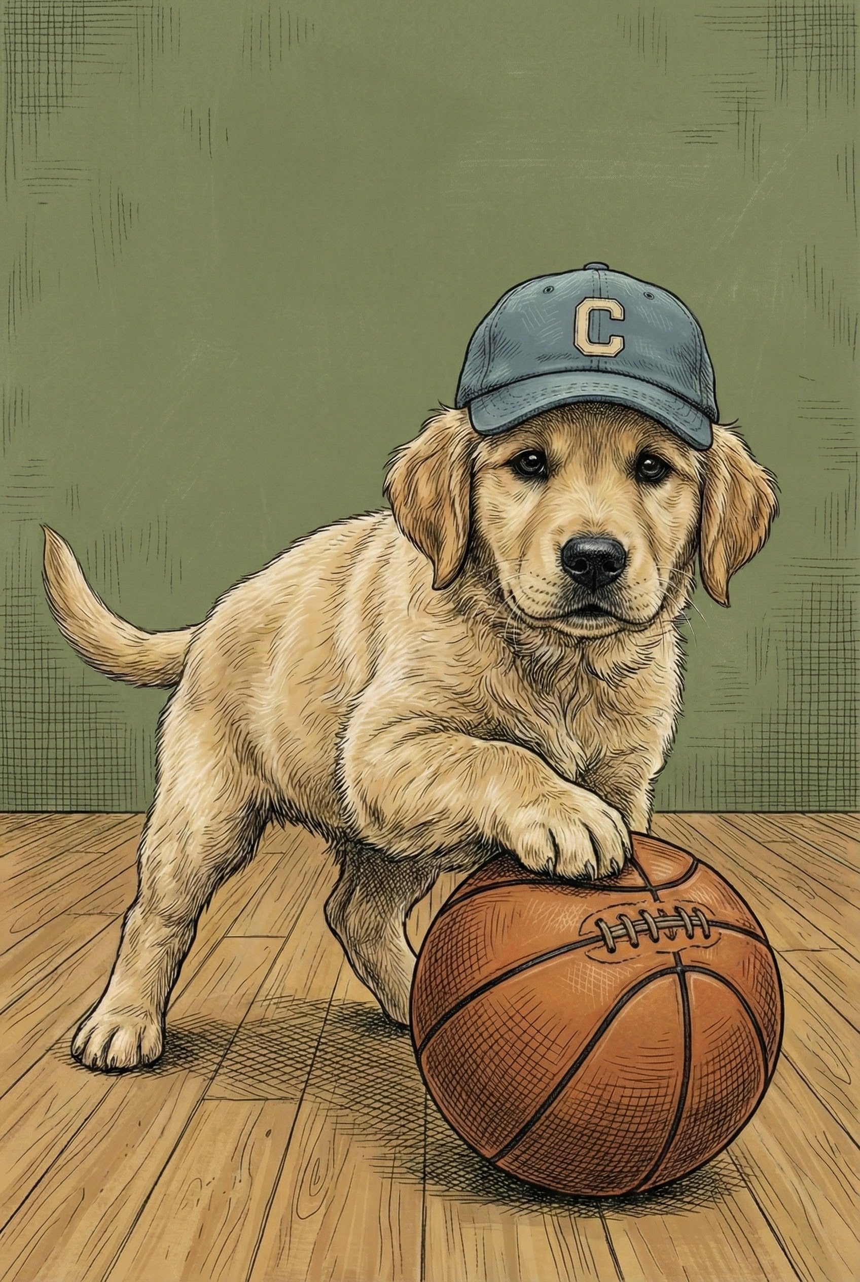 Pup Play Time - Puppy Framed Wall Art for Nursery, Playroom or Kids Bedrooms