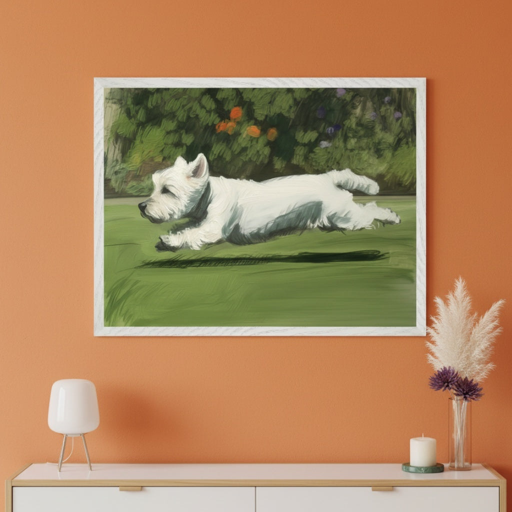 Joyful Spirit - Dog Wall Art for Living Room, Bedroom or Office