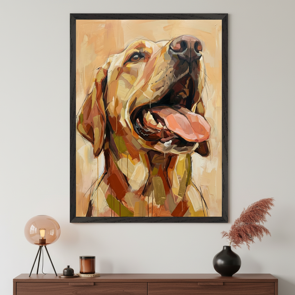 Uplifted Soul - Dog Framed Wall Art for Living Room, Bedroom or Office