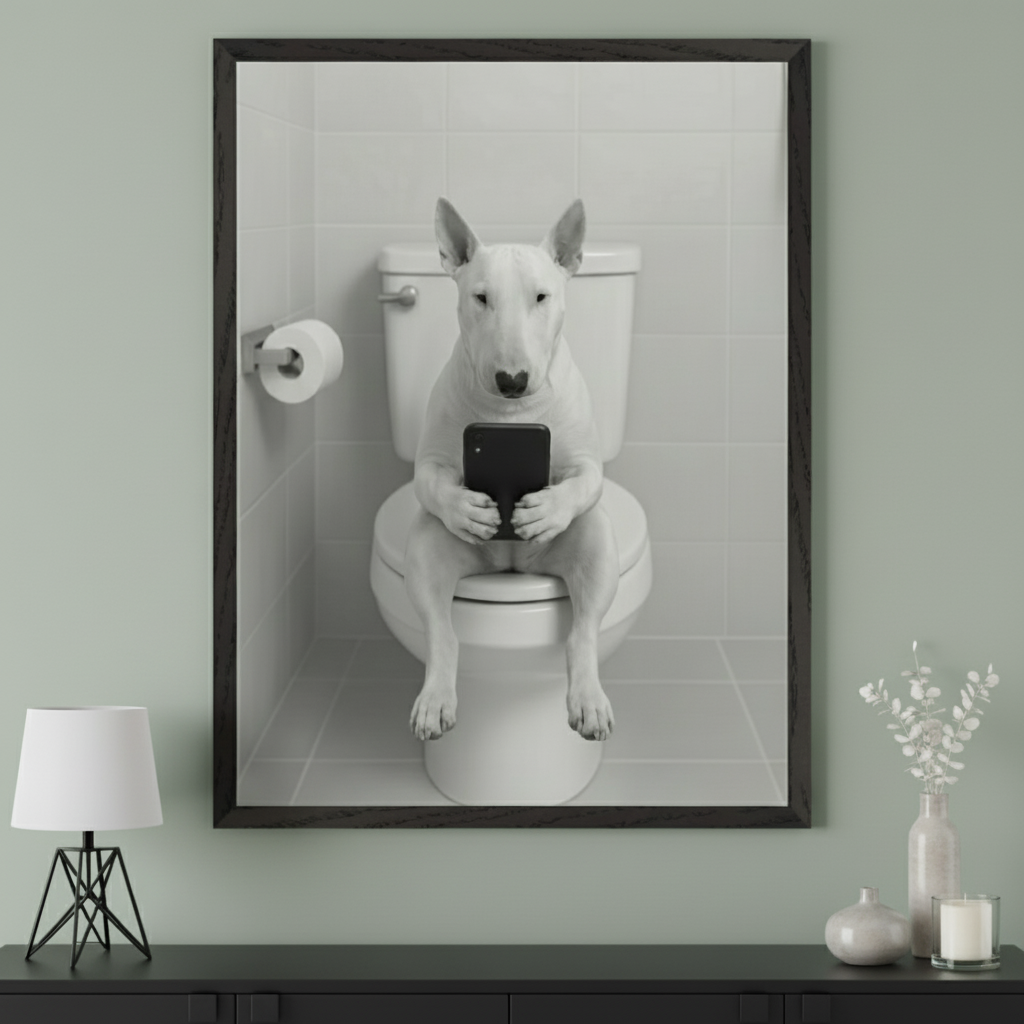 Canine Contemplation - Dog Framed Wall Art for Living Room, Bedroom or Office