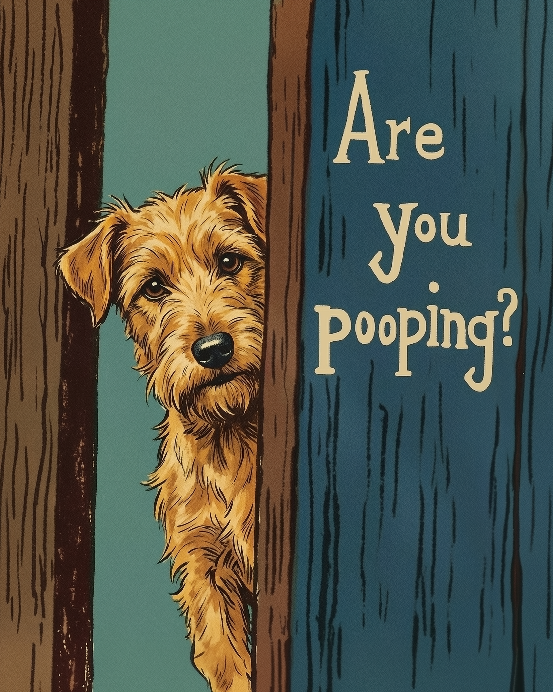 Private Sanctuary - Dog Framed Wall Art for Living Room, Bedroom or Office