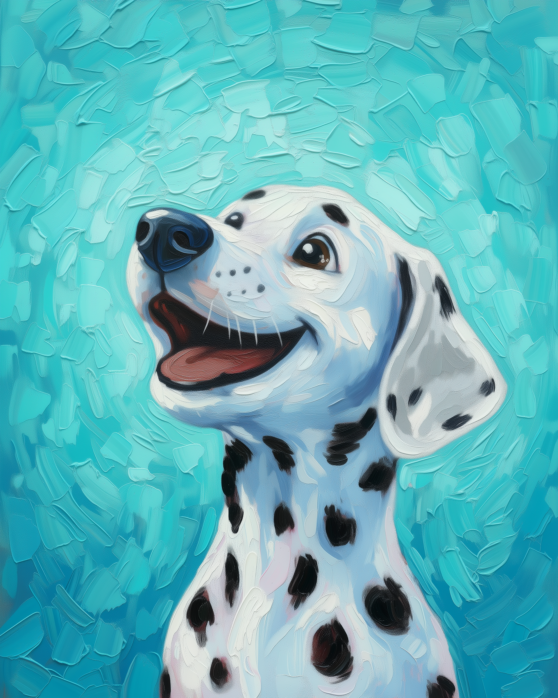 Smiling Spots - Dog Wall Art for Nursery, Playroom or Kids Bedrooms