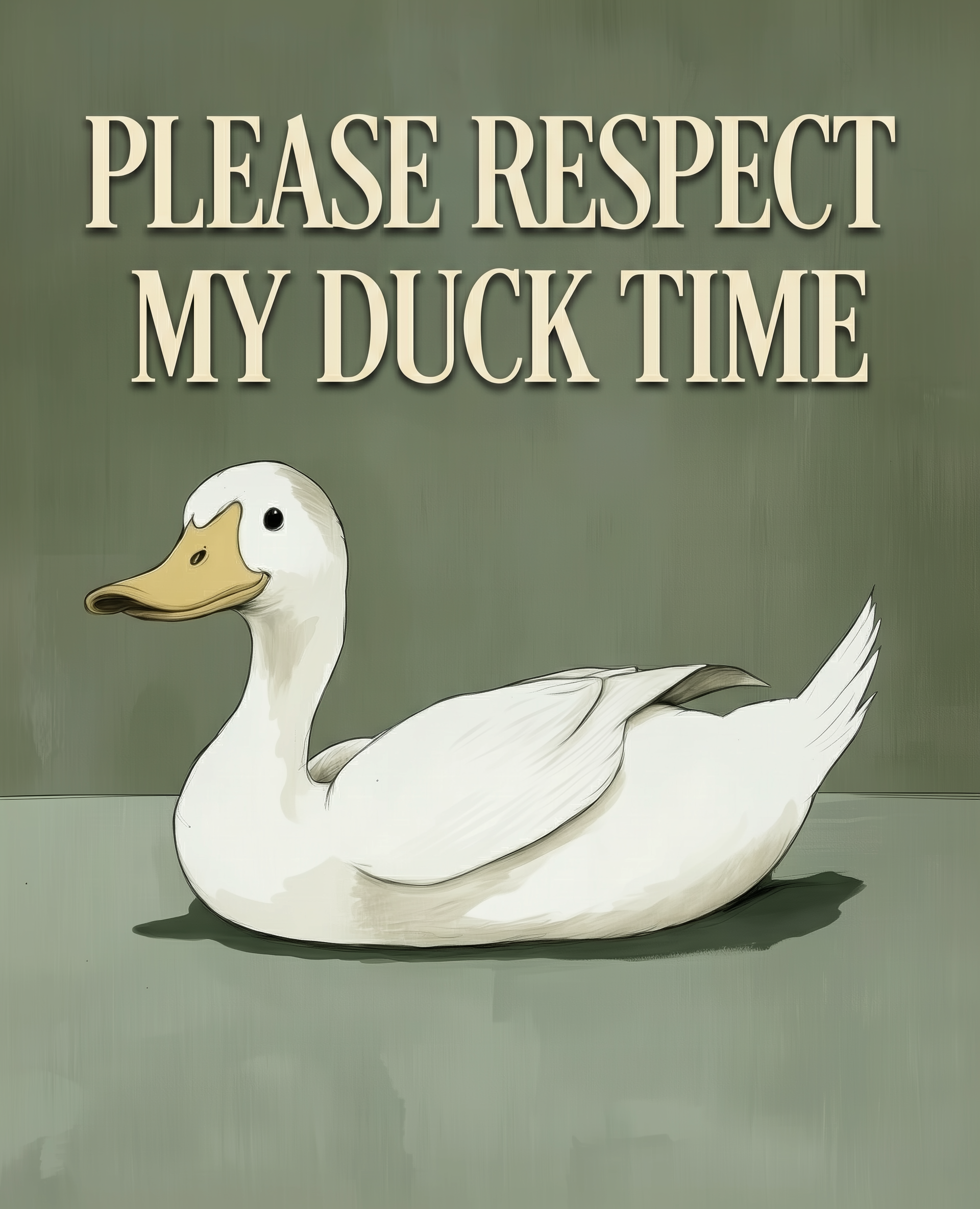 Serene Moment - Duck Framed Wall Art for Living Room, Bedroom or Office