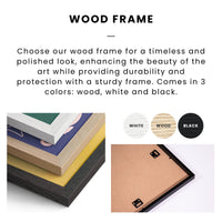 a brochure for a wood frame project
