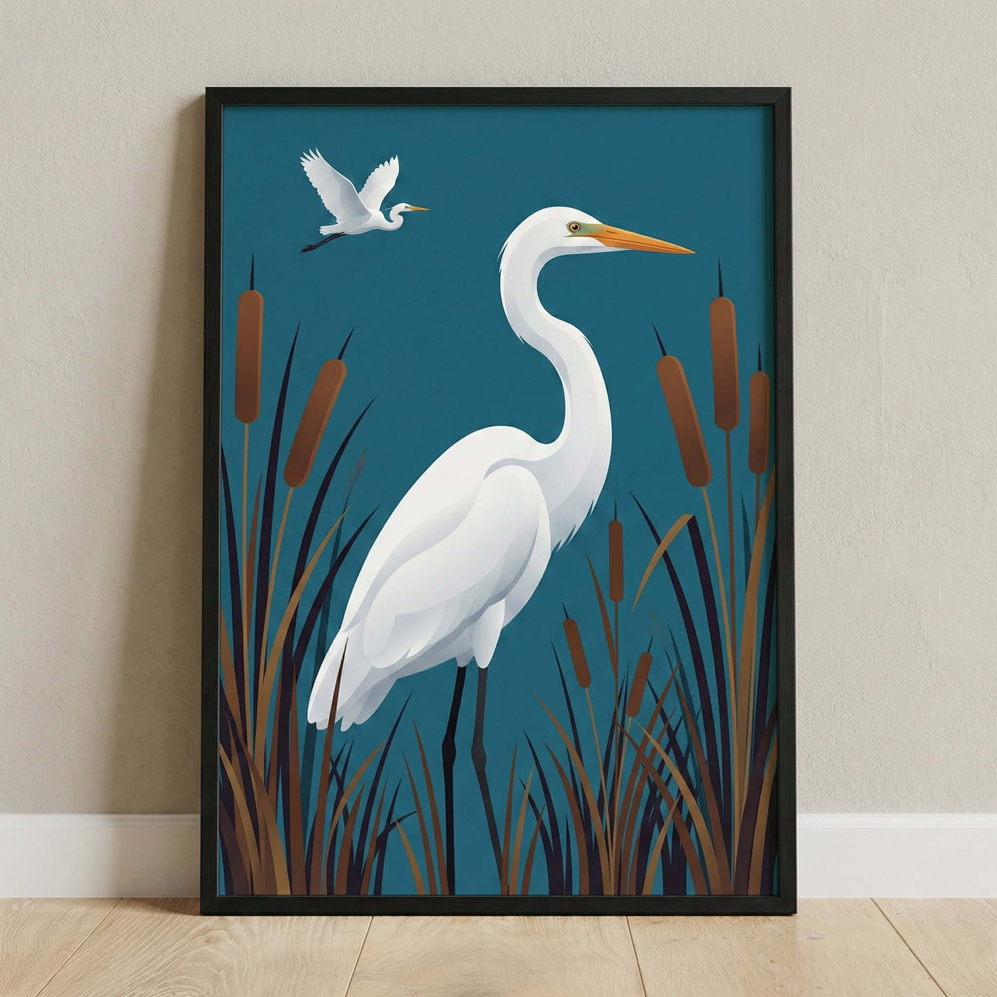 Egret Wall Art - Marshland Herons