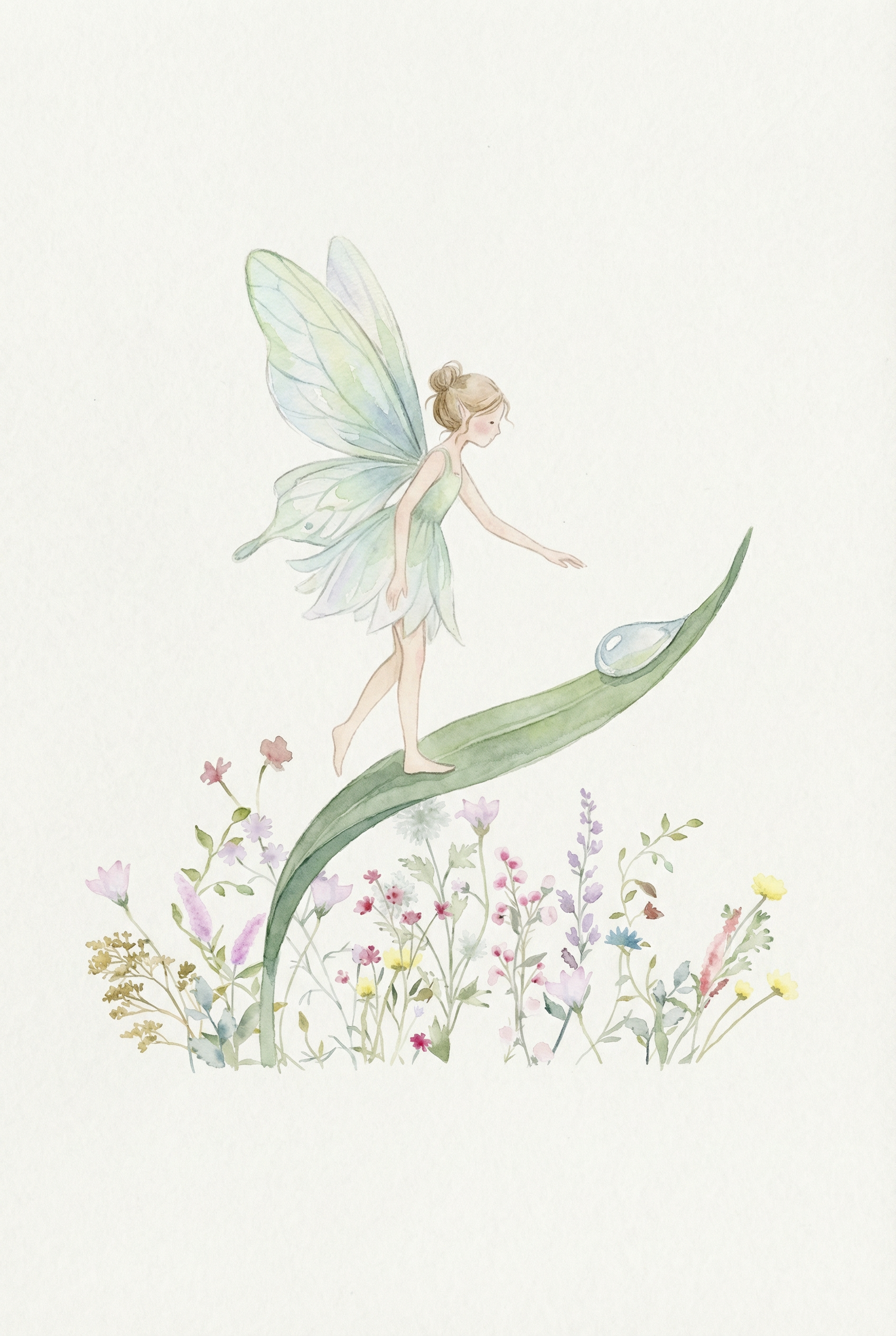 Enchanted Dew Drop Fairy Artwork - Fairy Dewdrop Journey