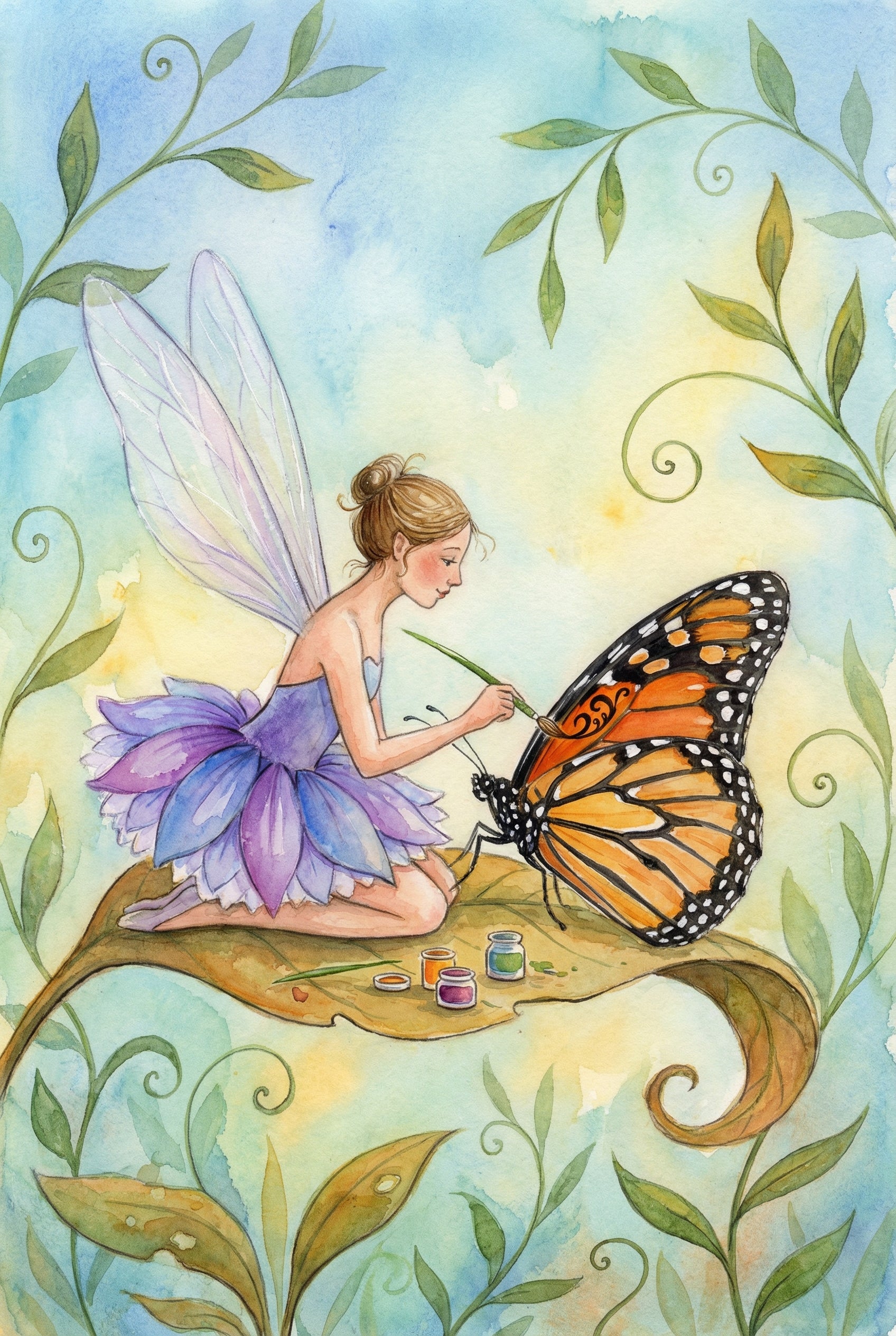 Fairy And Butterfly Nursery Wall Art - Fairy Wing Artist