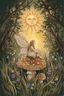 Tiny Winged Friend - Fairy Framed Wall Art for Nursery, Playroom or Kids Bedrooms