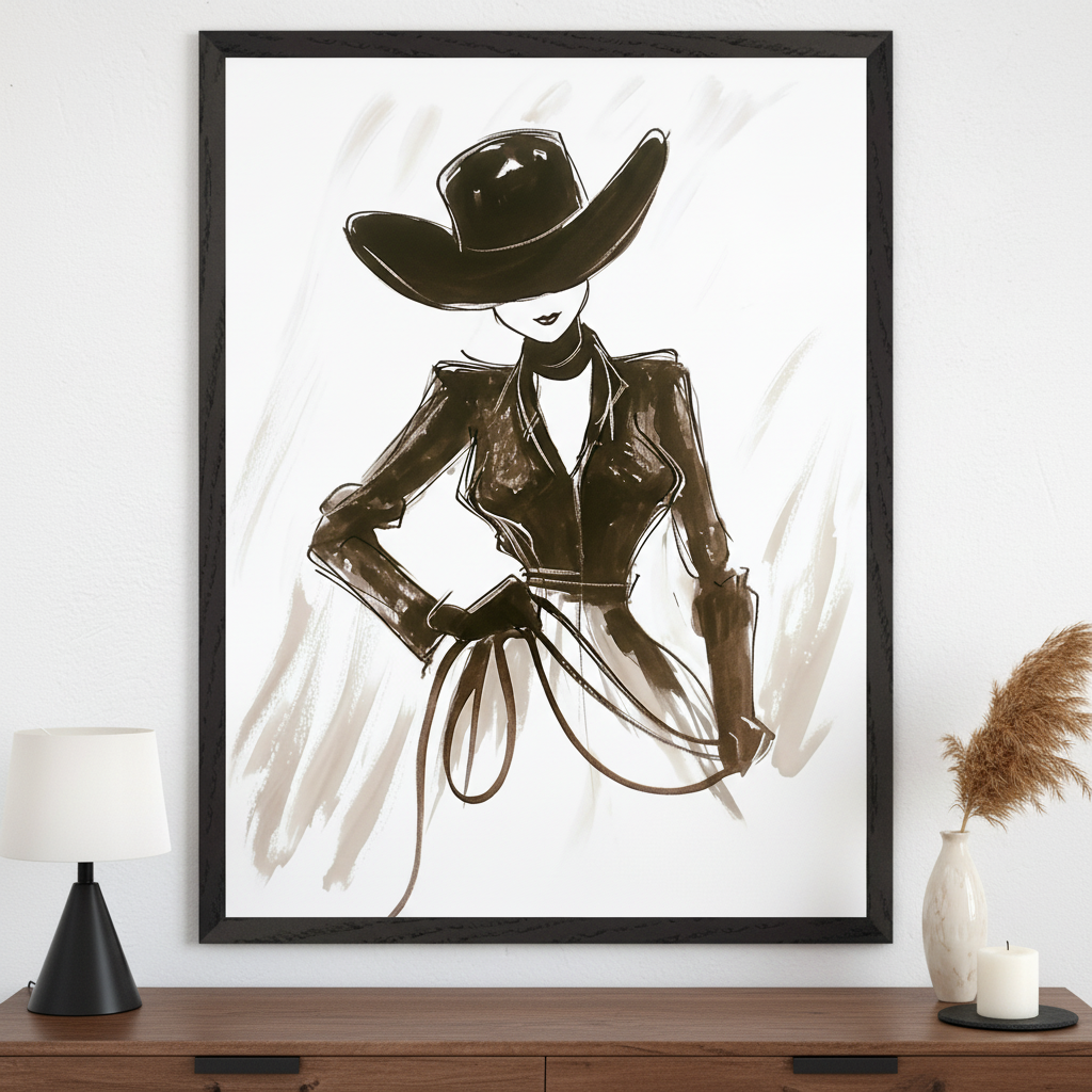 Chic Silhouette - Fashion Wall Art for Living Room, Bedroom or Office