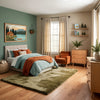 Forest Wall Art for Nursery, Playroom or Kids Bedrooms - Cozy Cabin by Lake with Mountains and Pine Trees - Forest Hideaway