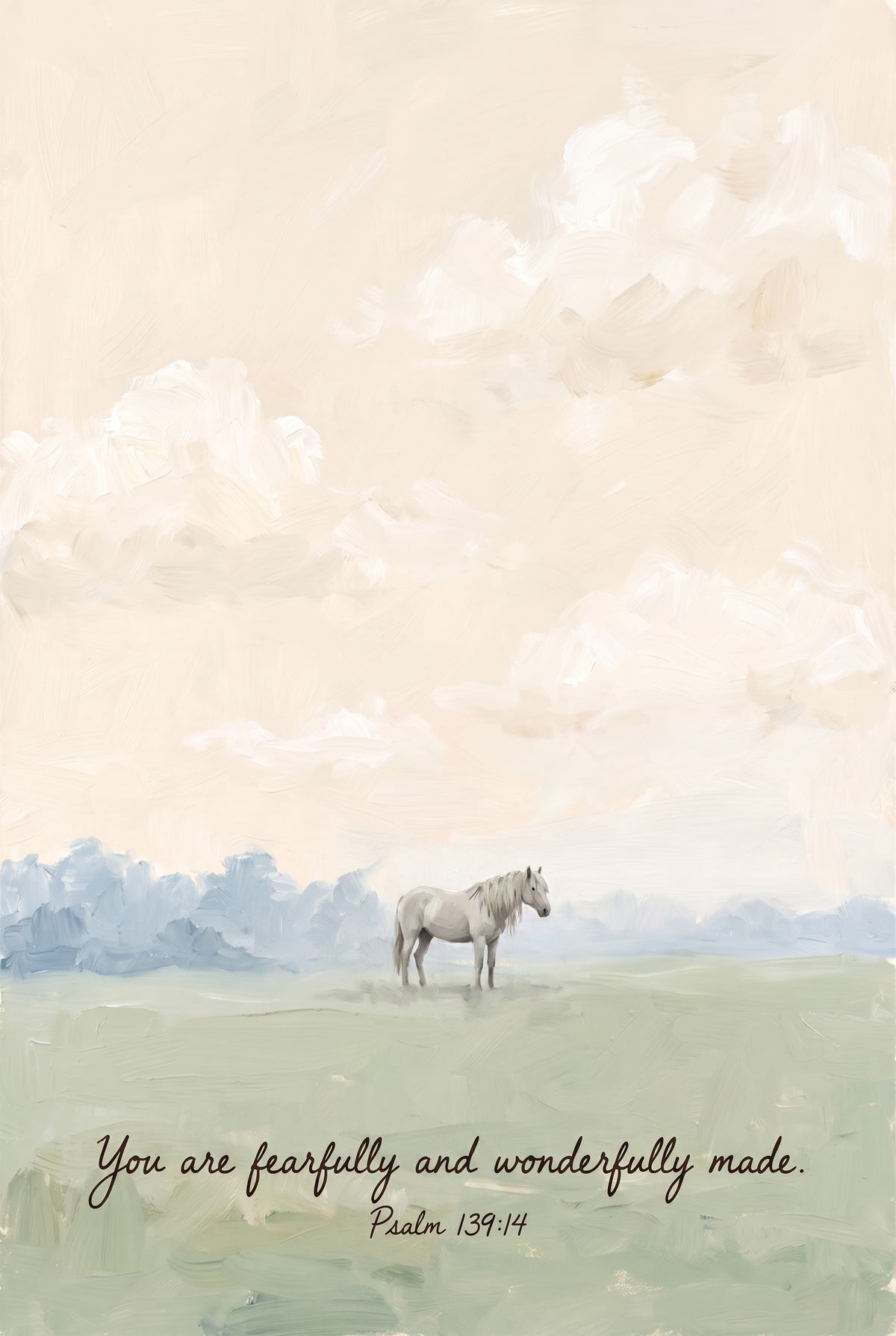 Fearfully Wonderfully Made Horse Wall Art - Wonderfully Made Horse