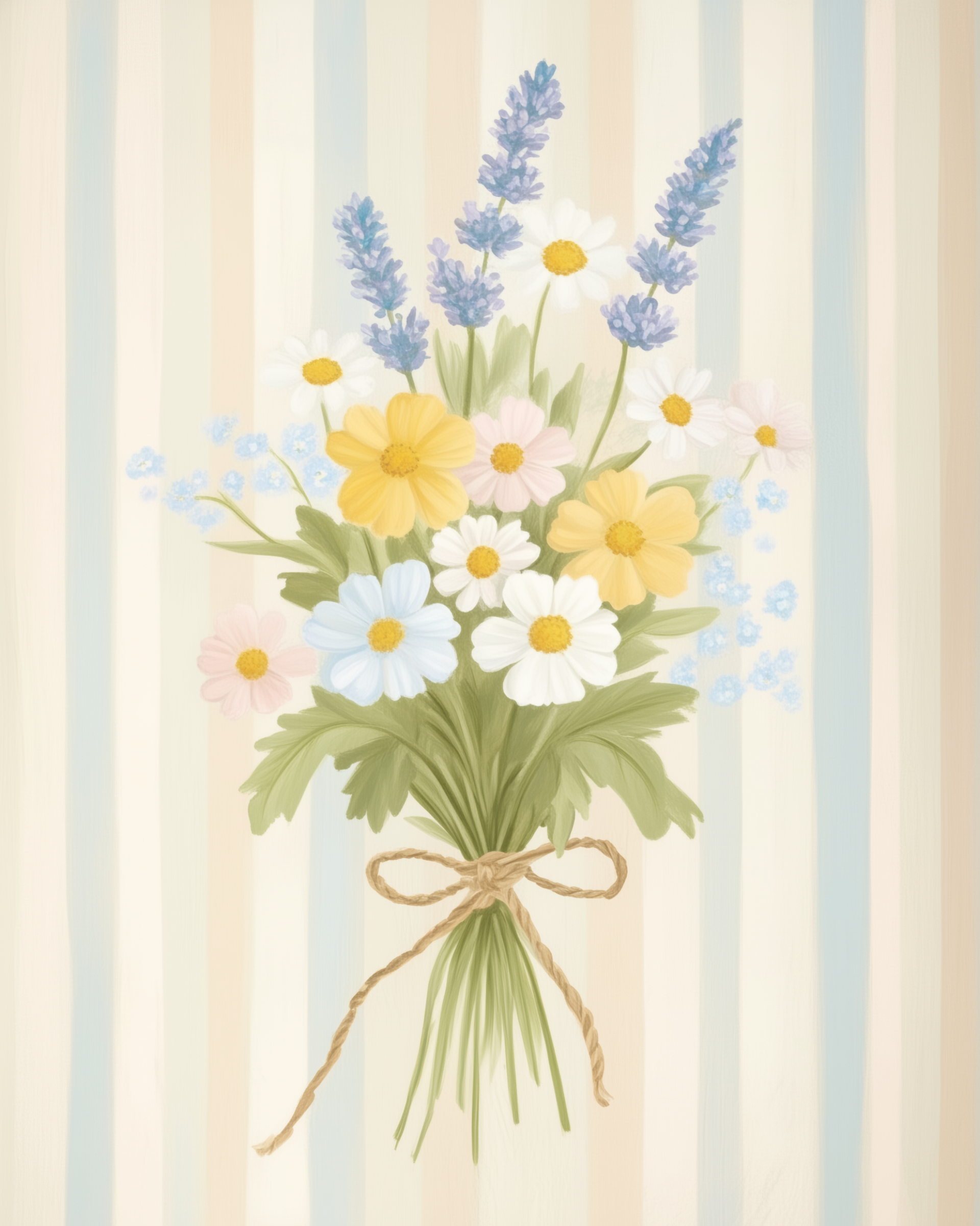 Daisy Reverie - Floral Wall Art for Living Room, Bedroom or Office