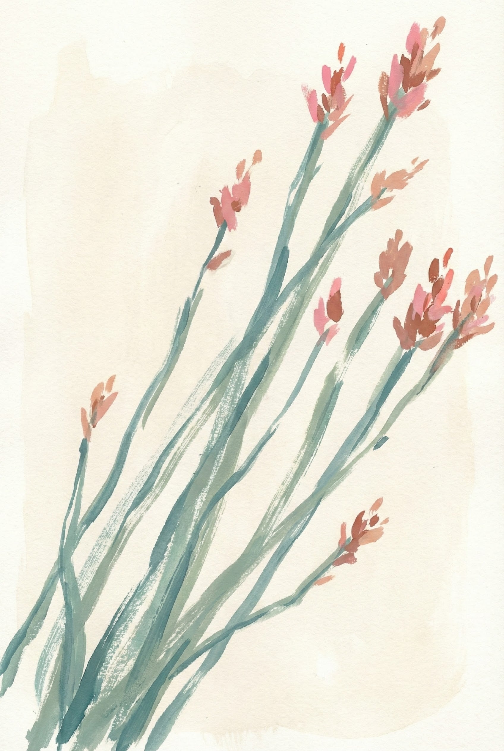 Blush Botanicals - Flowers Framed Wall Art for Living Room, Bedroom or Office