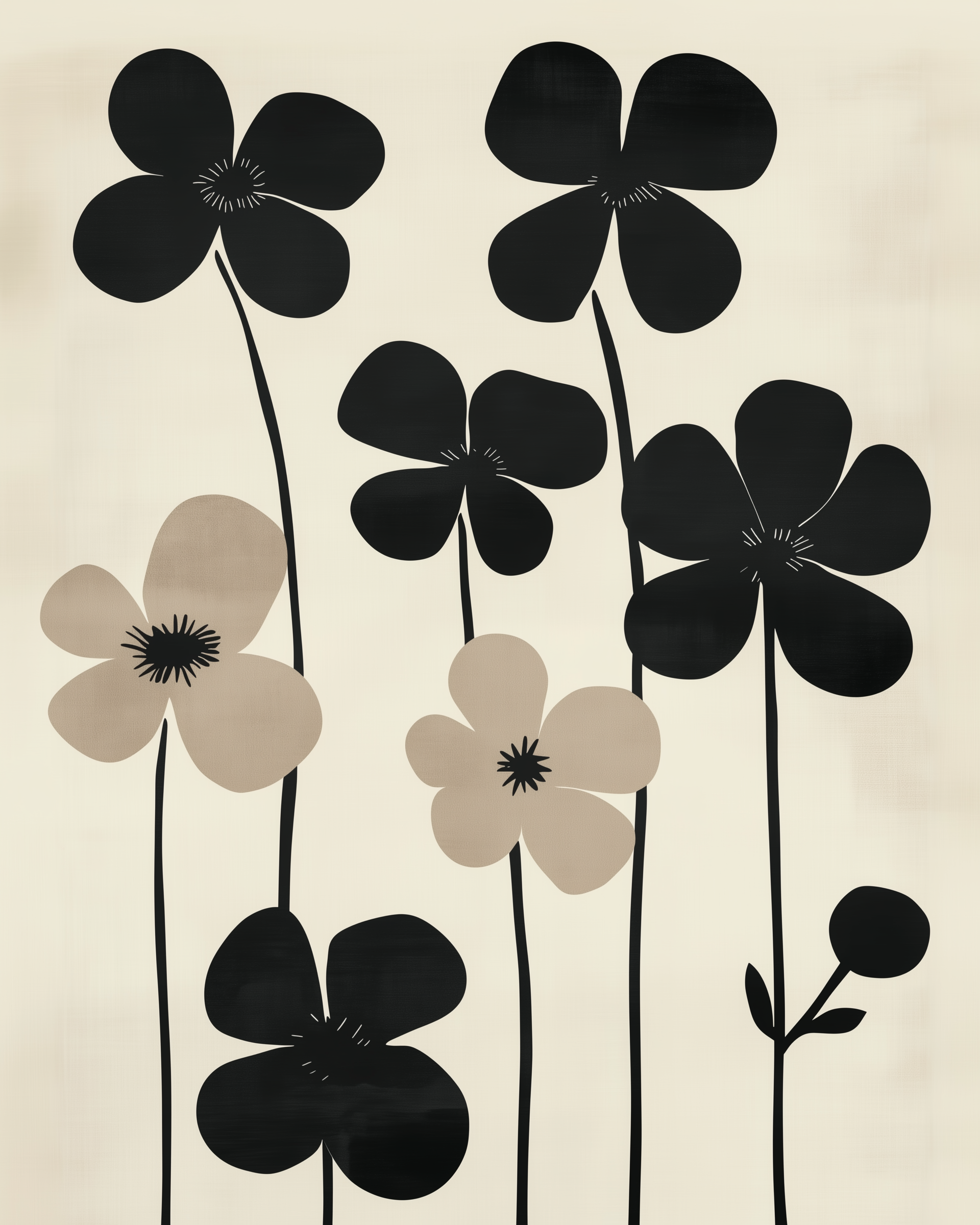 Timeless Flora - Flowers Framed Wall Art for Living Room, Bedroom or Office