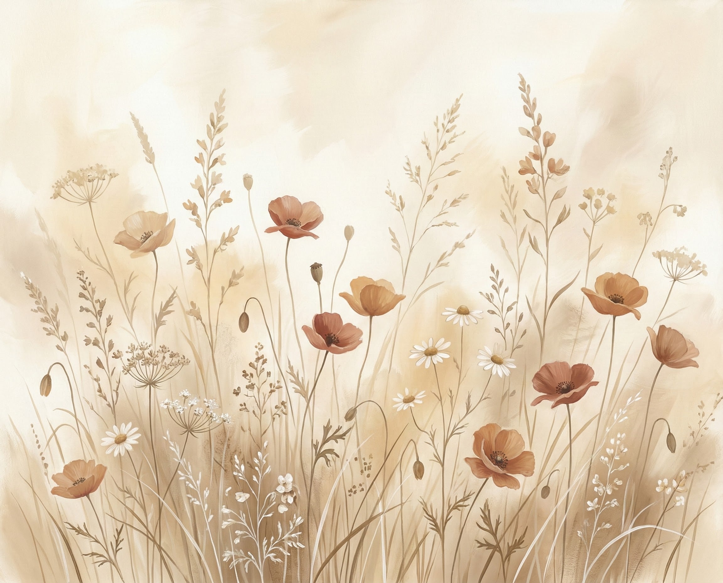 Serene Blossom Hues - Flowers Framed Wall Art for Living Room, Bedroom or Office