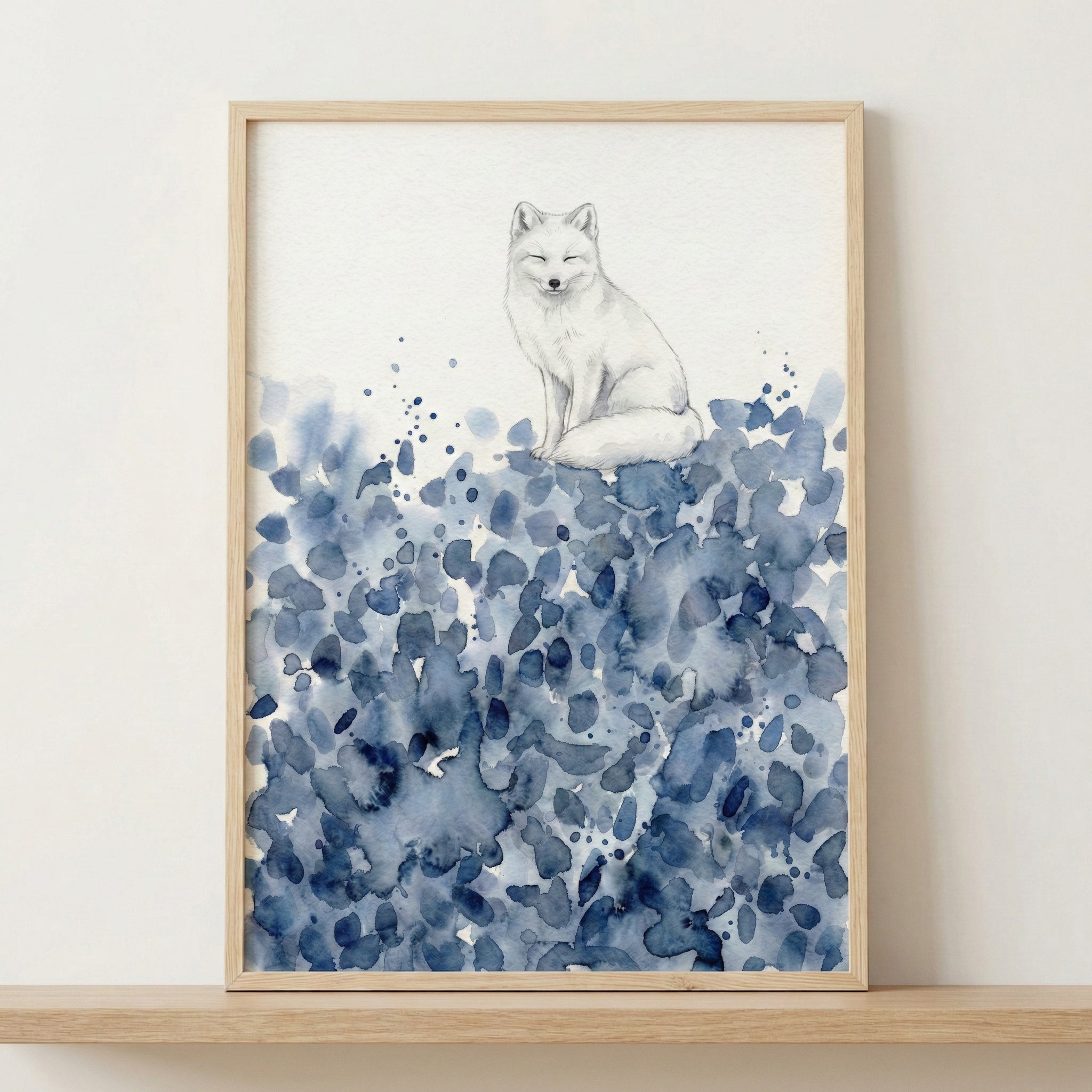 Cloud Whisperer - Fox Framed Wall Art for Nursery, Playroom or Kids Bedrooms