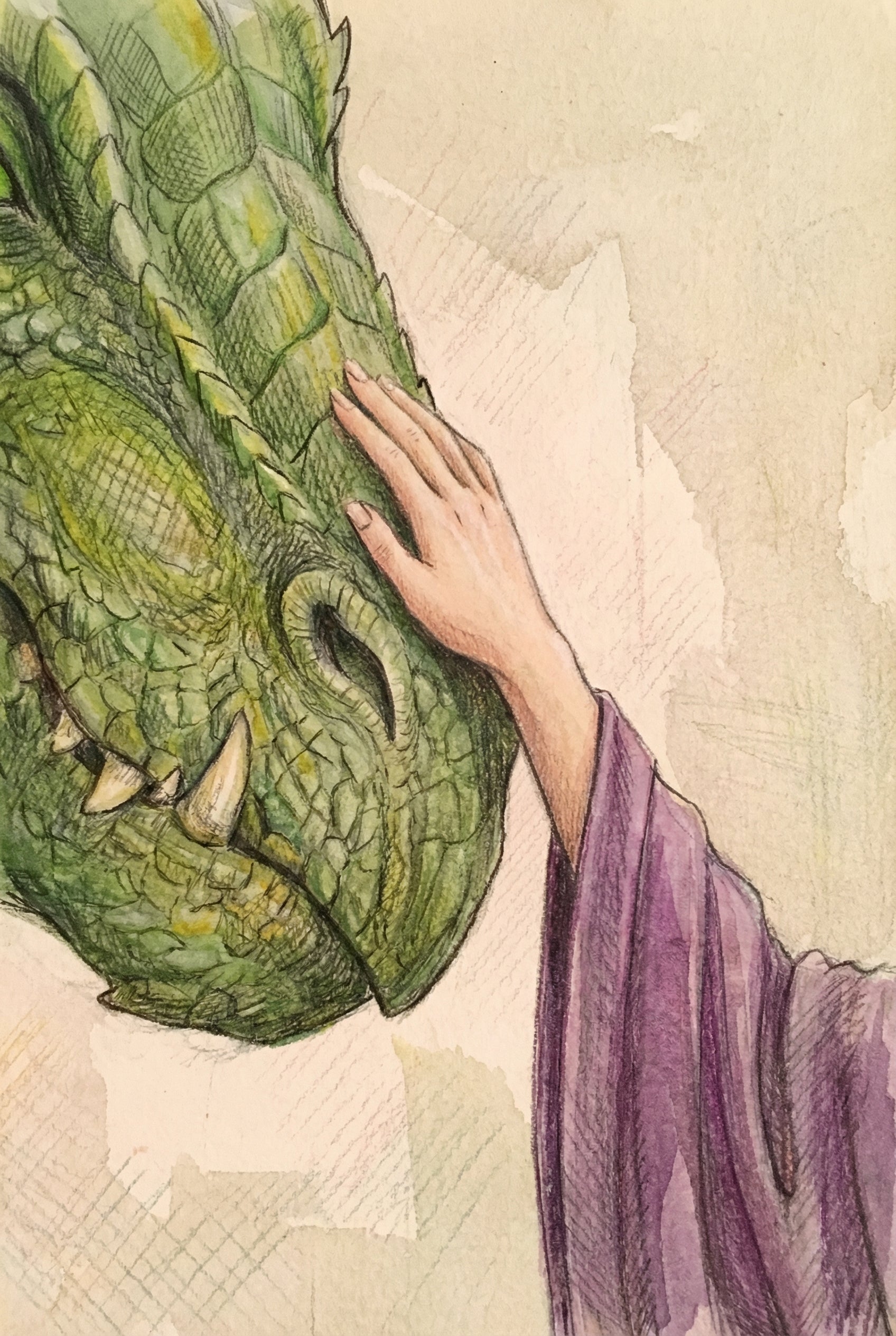 Gentle Green Dragon Wall Art - Gentle Beast Touch