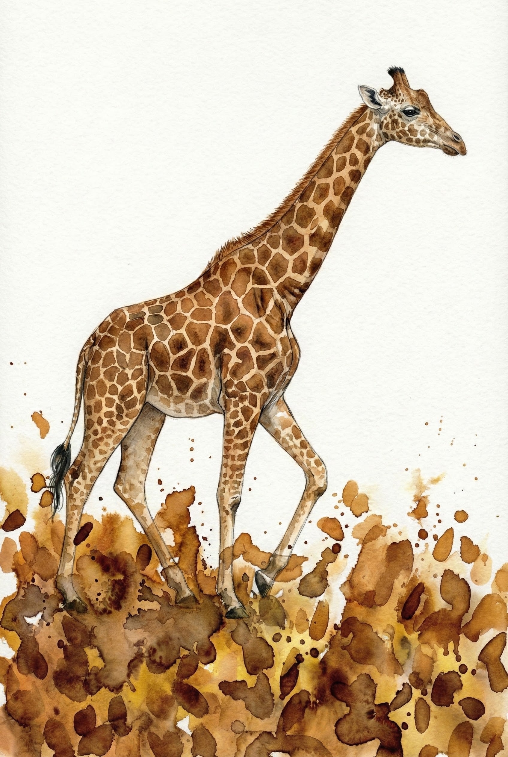 Neck of Wonders - Giraffe Framed Wall Art for Nursery, Playroom or Kids Bedrooms