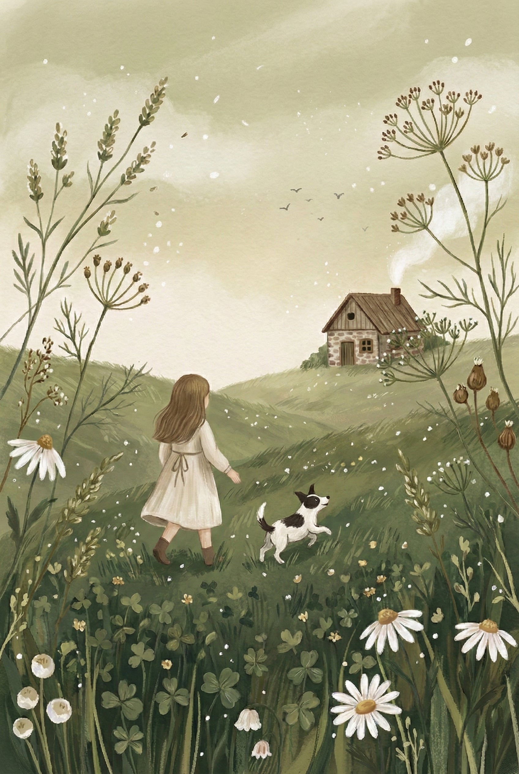 Girl Artwork - Meadow Cottage Trail