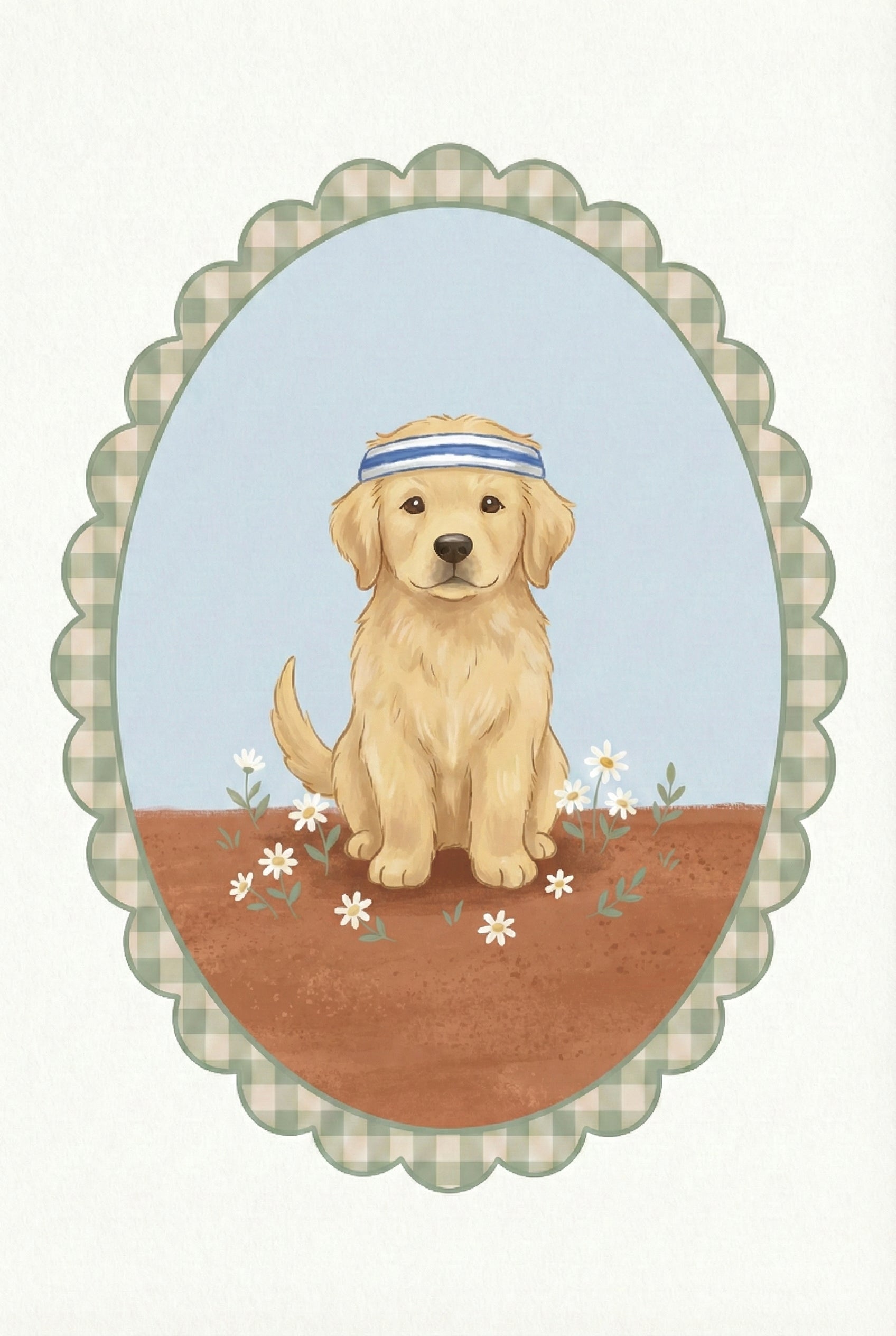 Golden Retriever Wall Art - Sporty Golden Pup