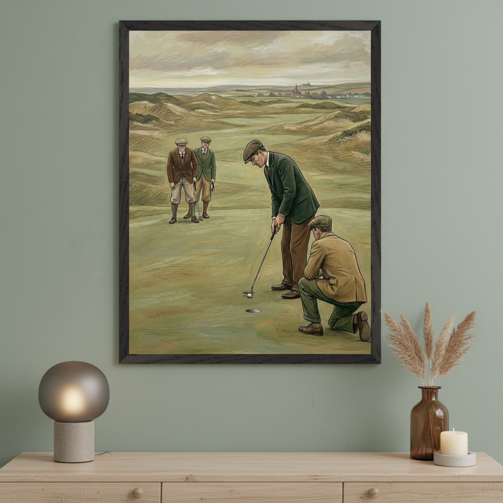 Sporting Heritage - Golf Framed Wall Art for Living Room, Bedroom or Office