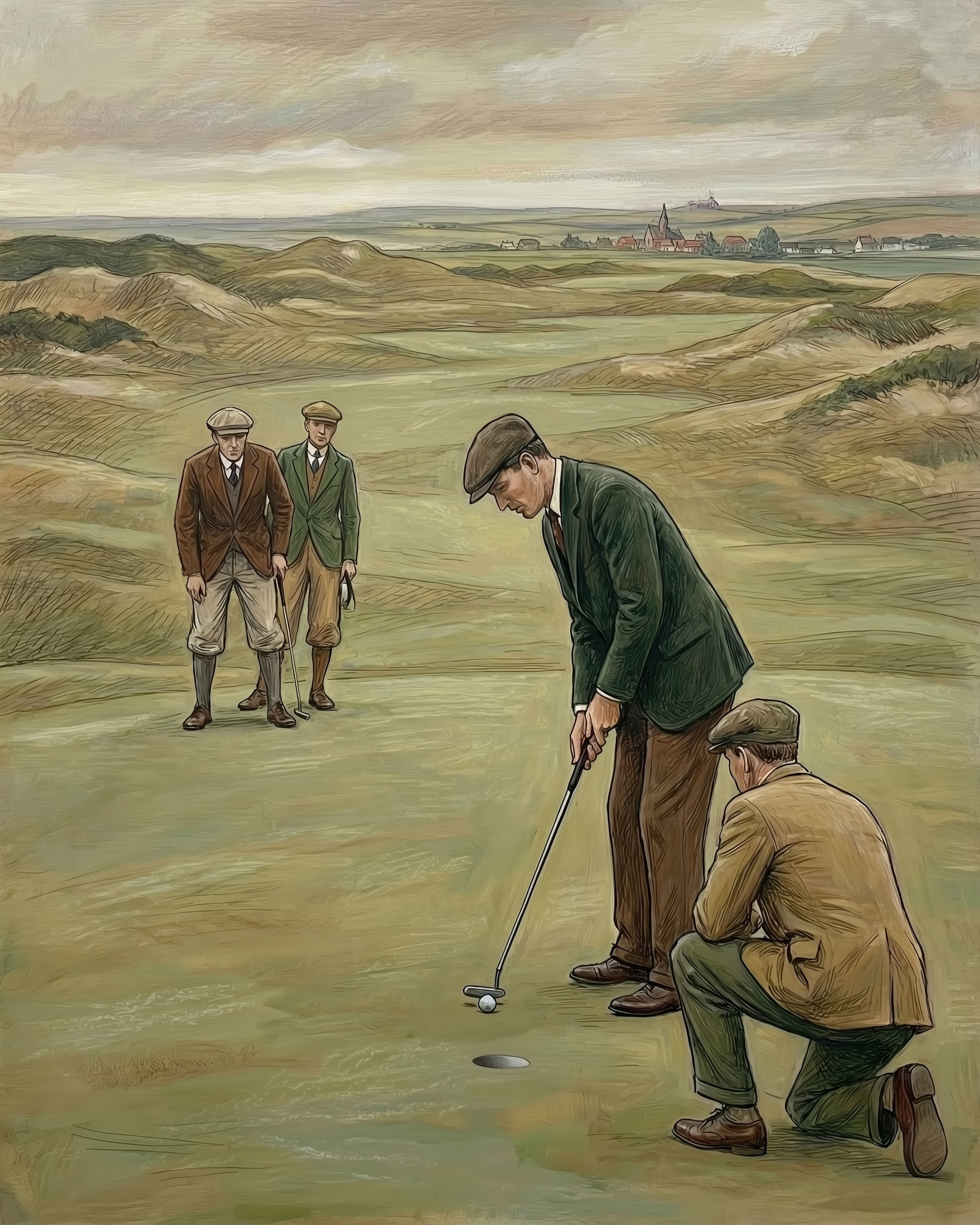 Sporting Heritage - Golf Framed Wall Art for Living Room, Bedroom or Office